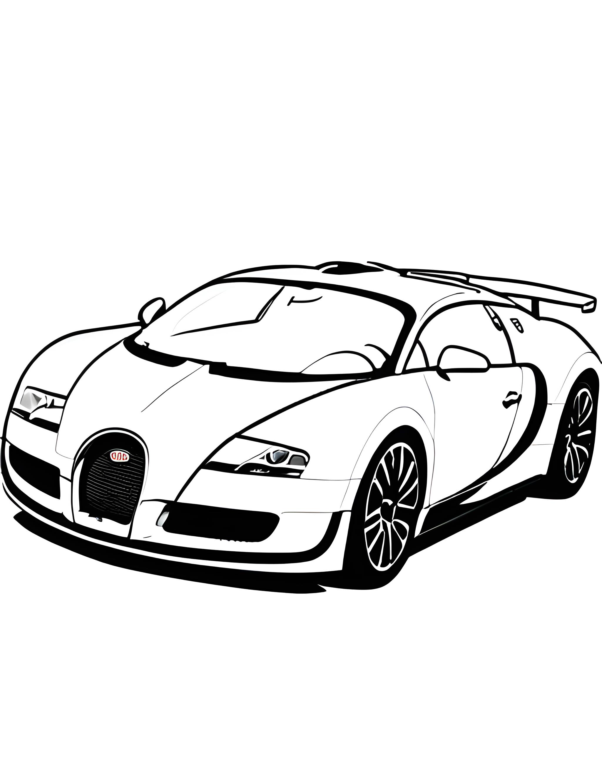 Раскраска Bugatti 12