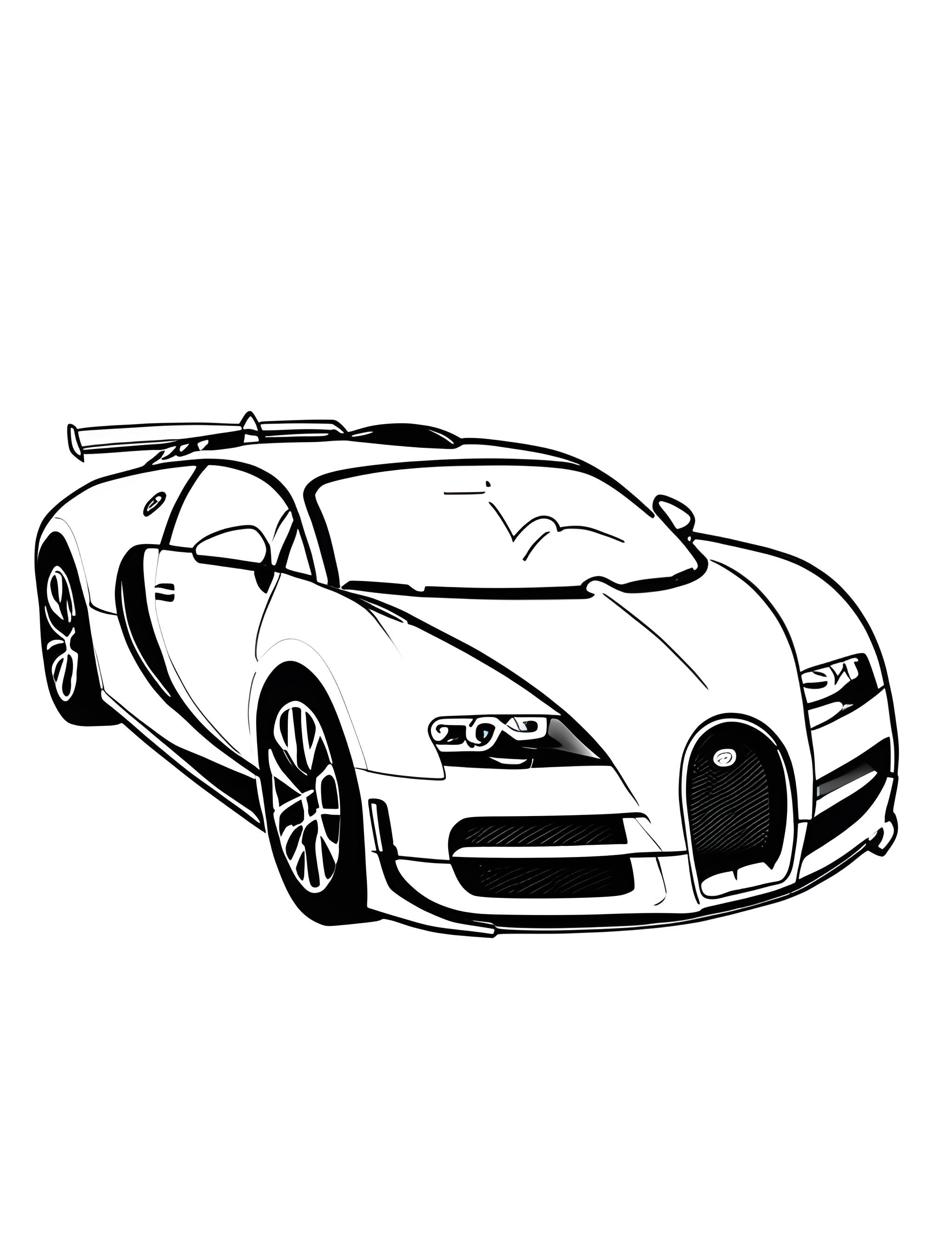 Раскраска Bugatti 18