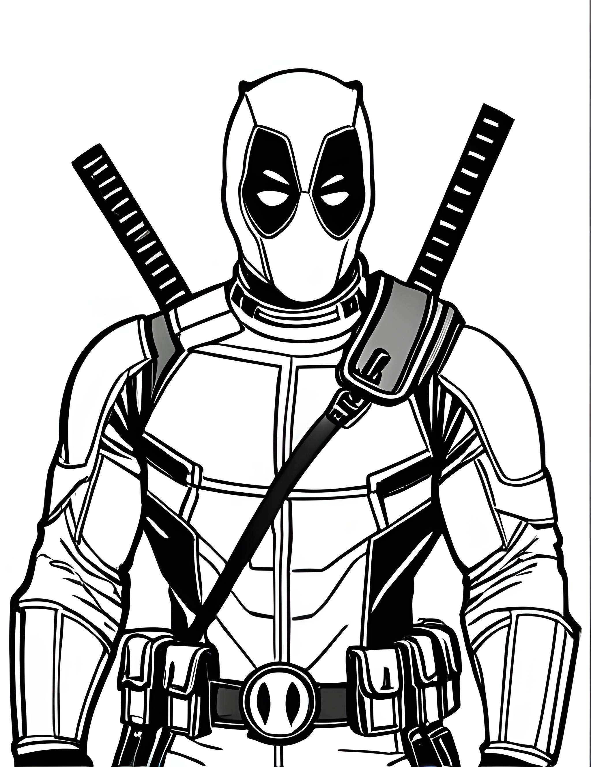 Раскраска Дэдпул 11