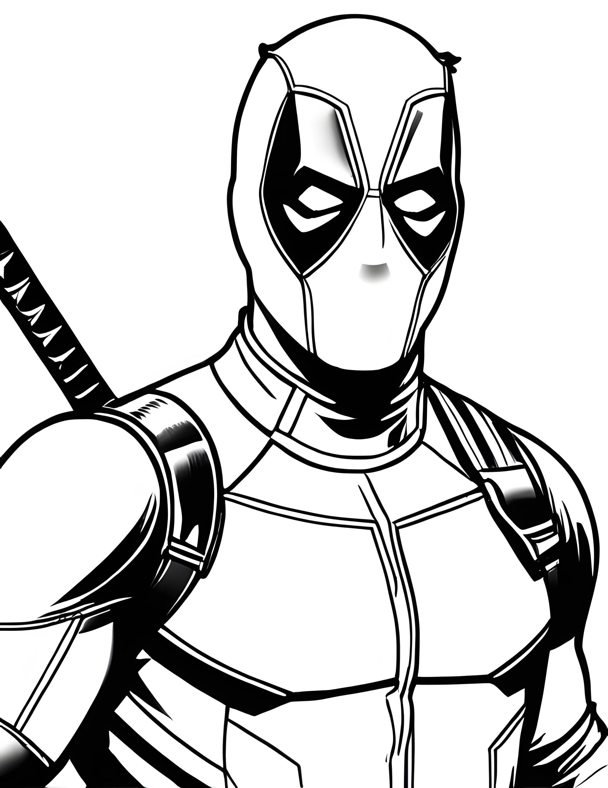 Раскраска Дэдпул 14