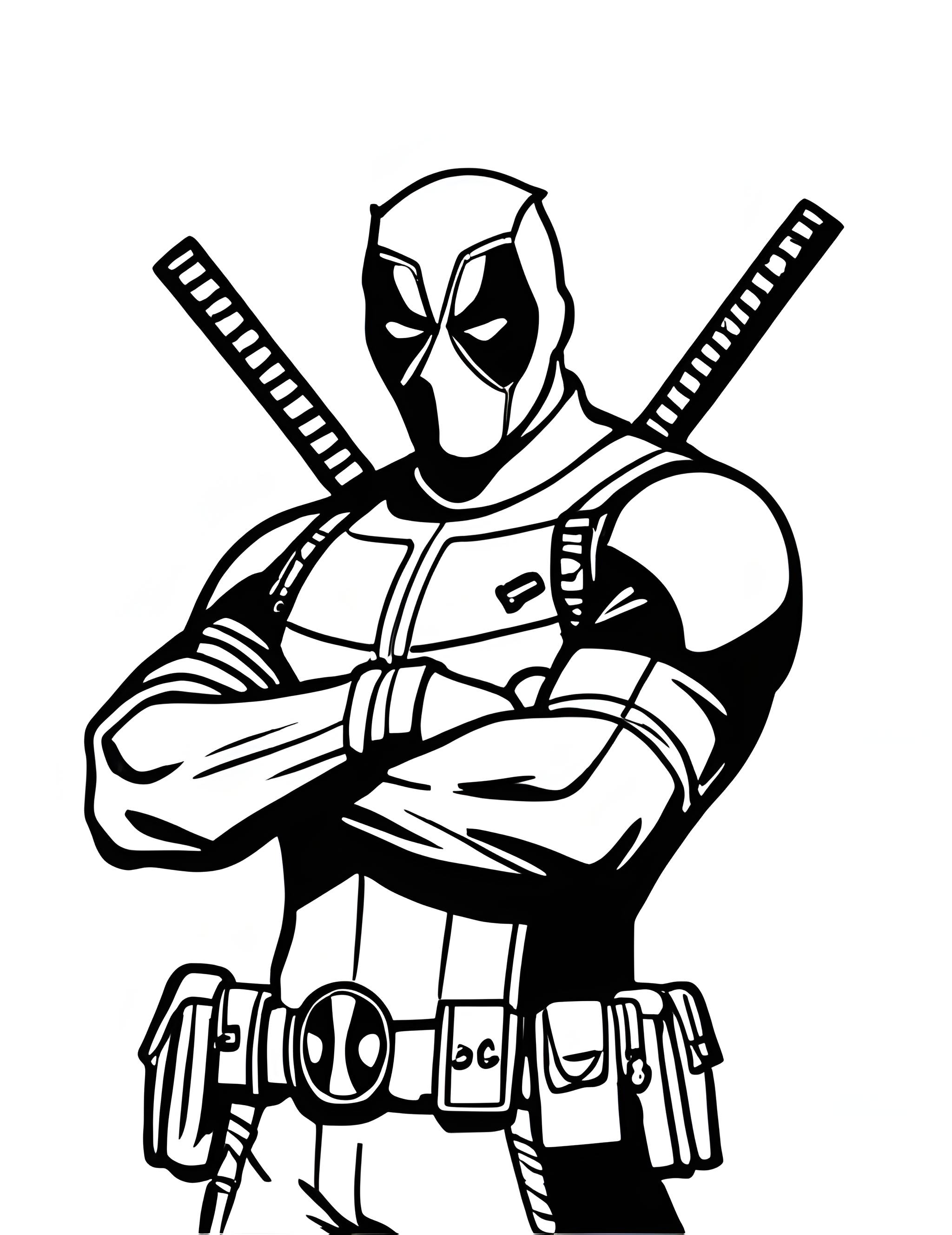 Раскраска Дэдпул 20