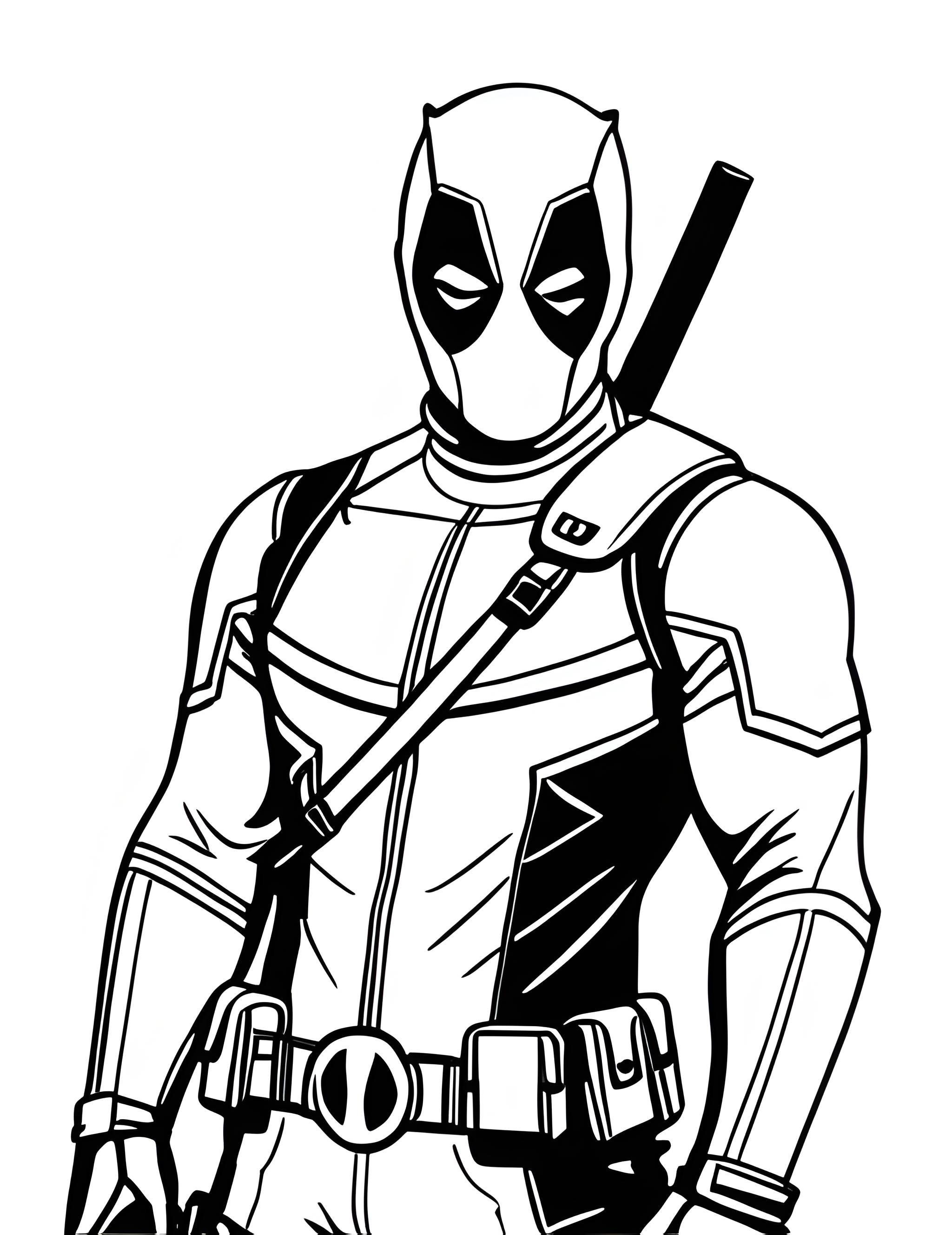 Раскраска Дэдпул 3