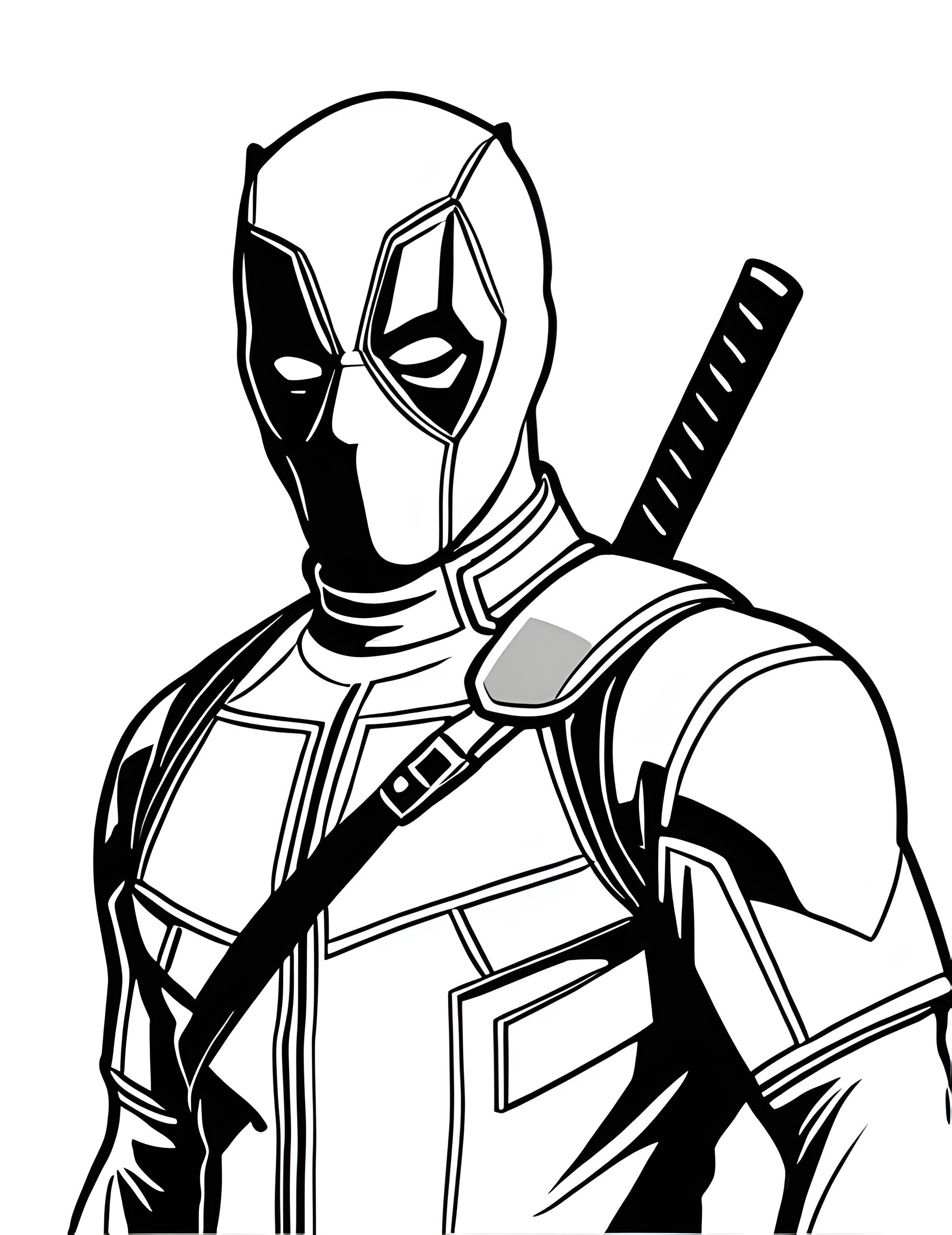 Раскраска Дэдпул 9