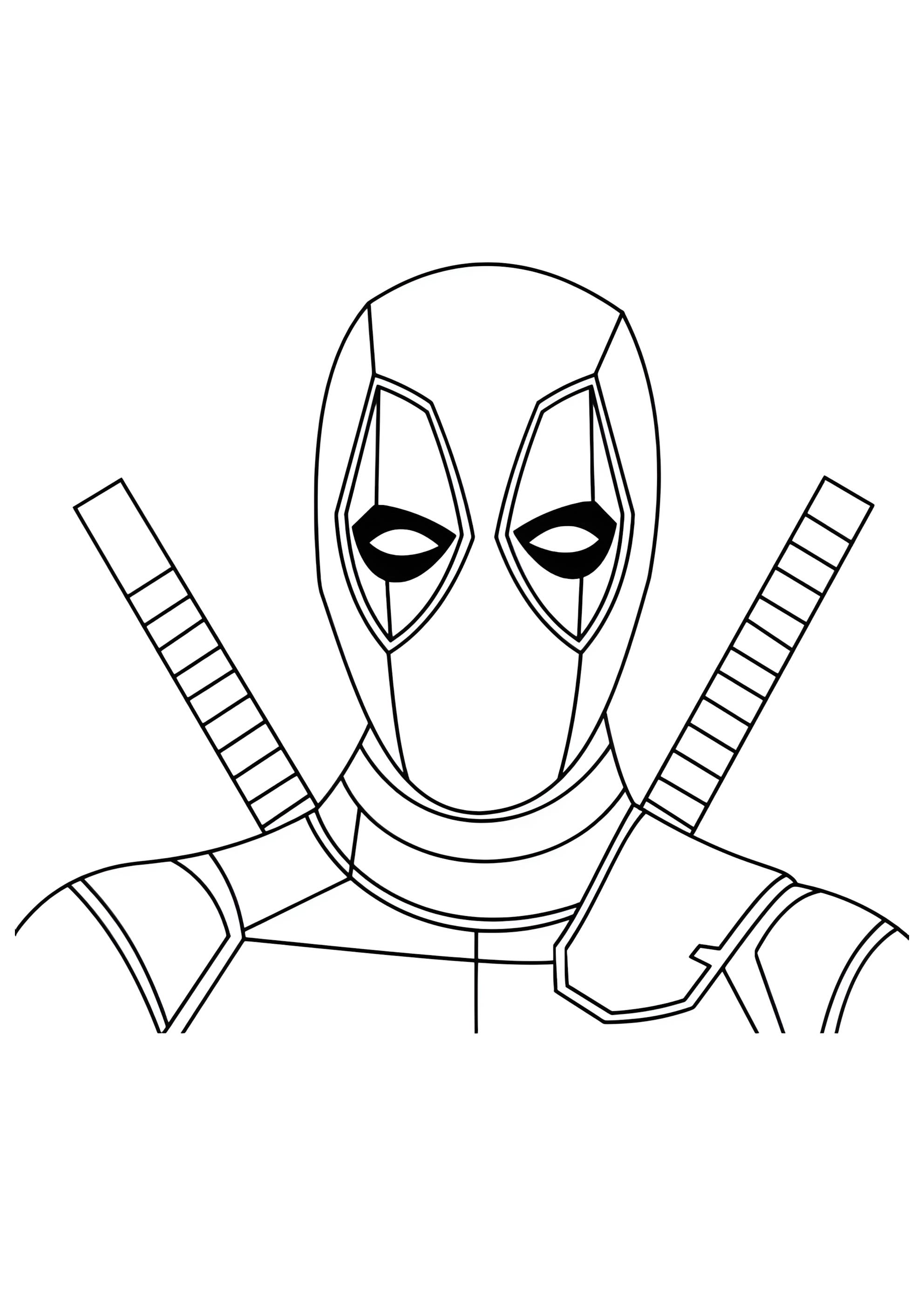 Раскраска Дэдпул антигерой