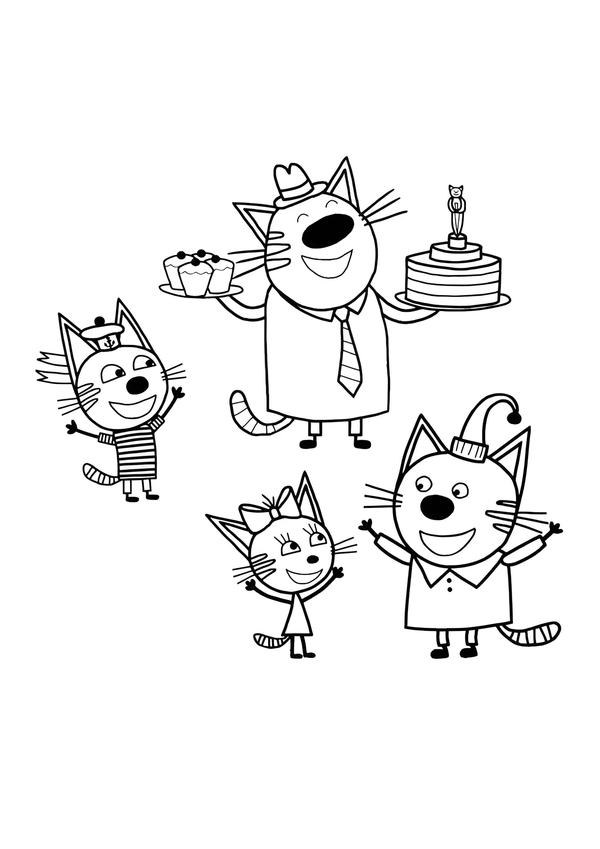 Раскраска День рождения