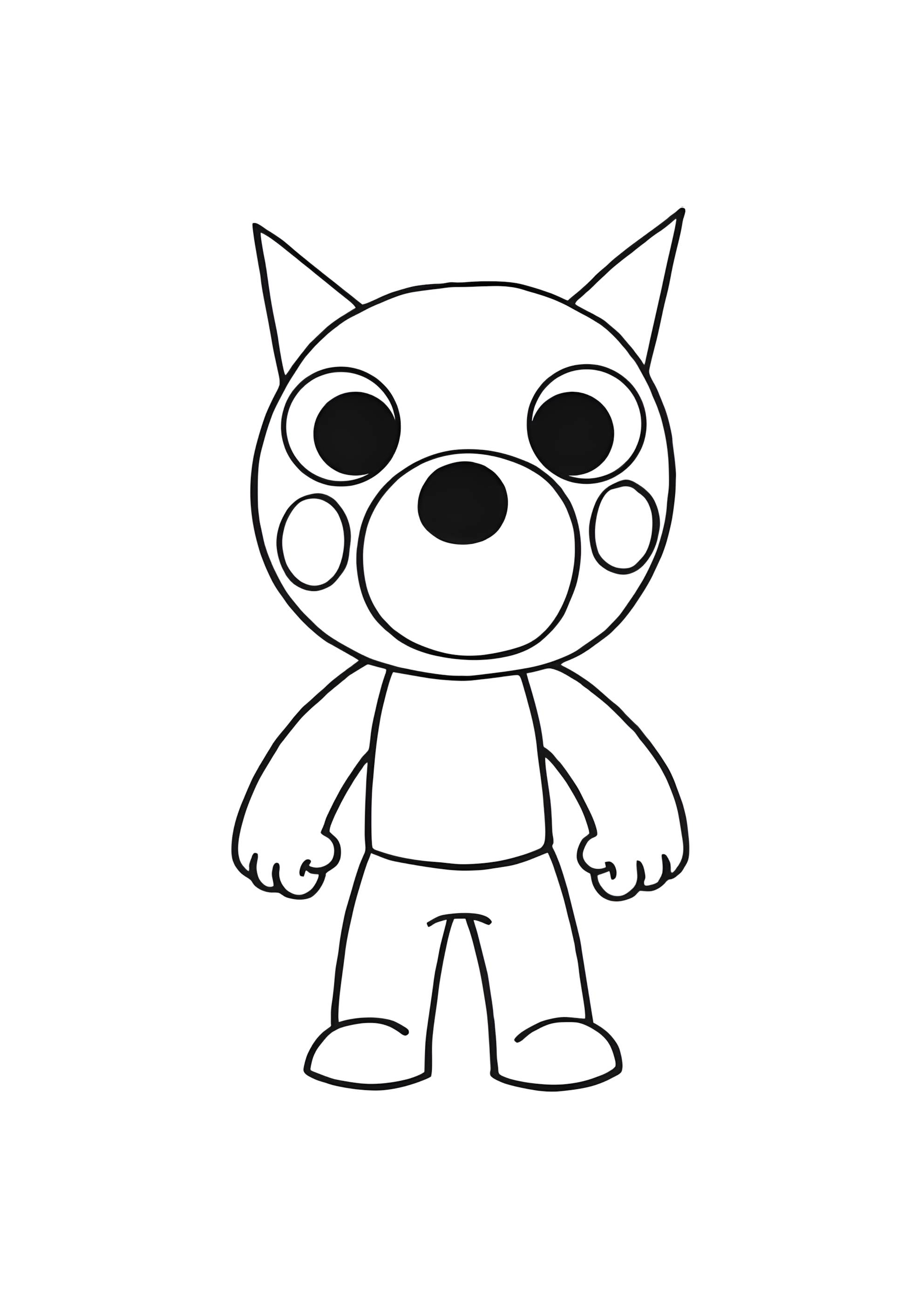 Раскраска Догги Пигги