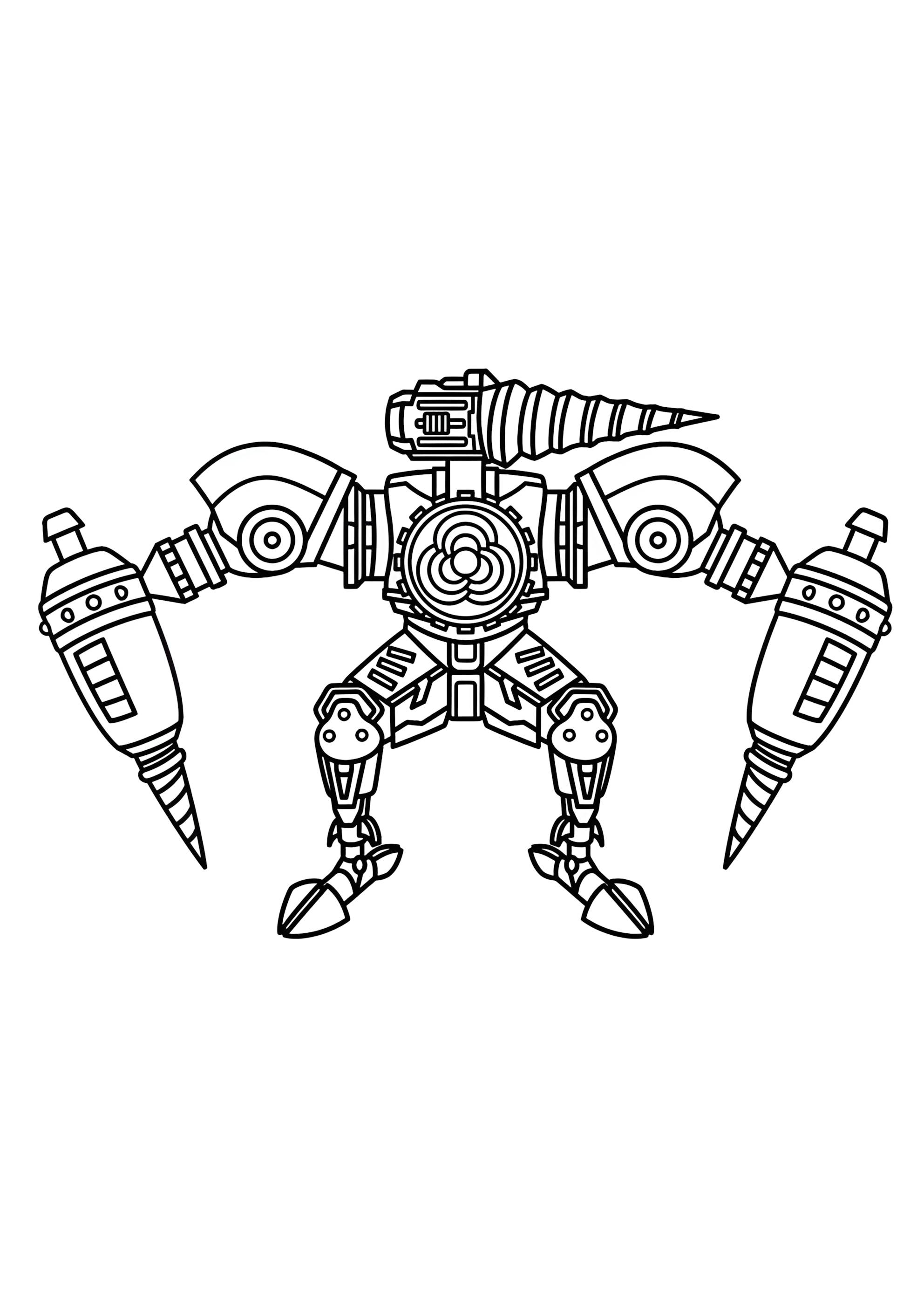 Раскраска Дрель Мэн скибиди