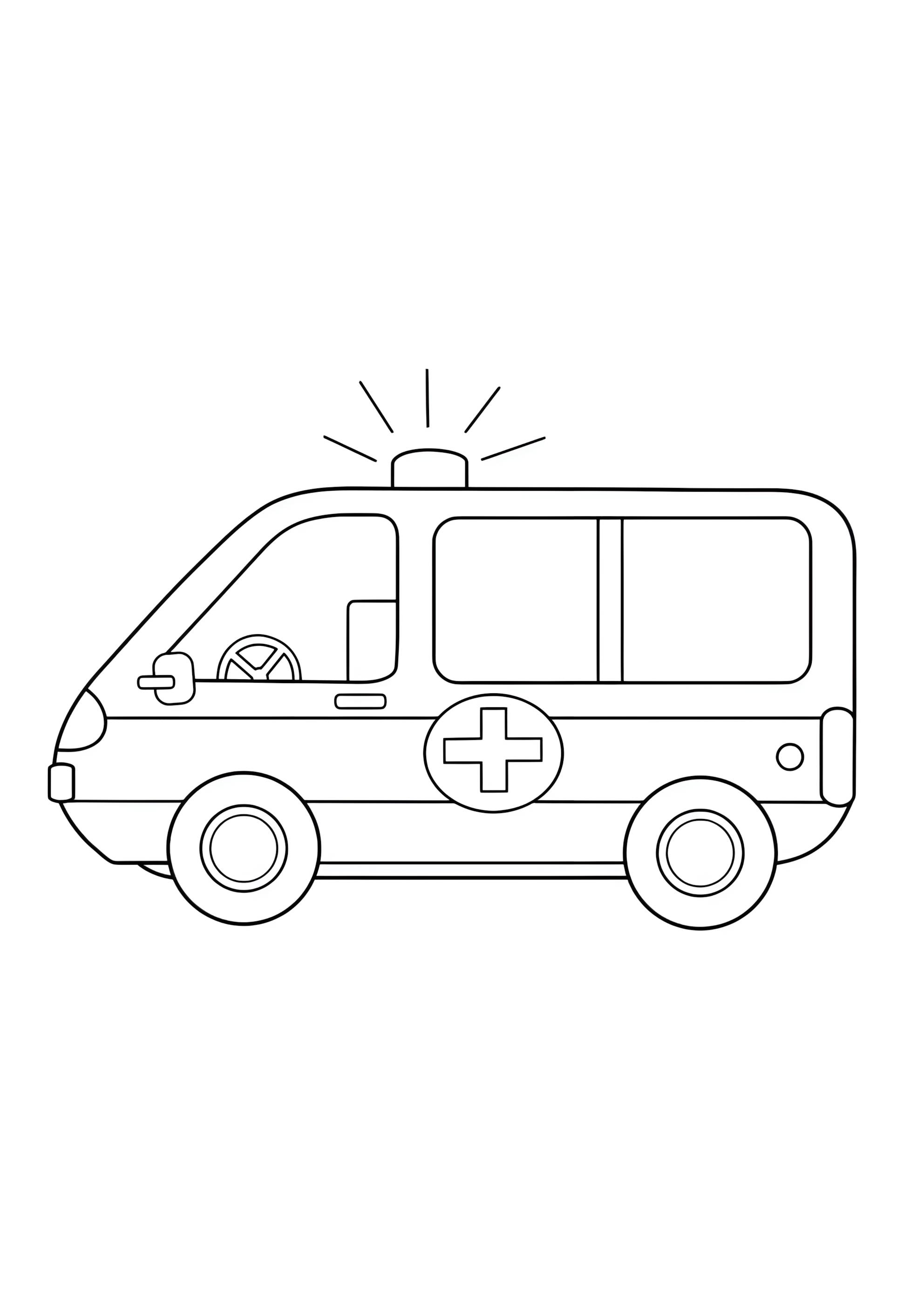 Раскраска Карета скорой помощи