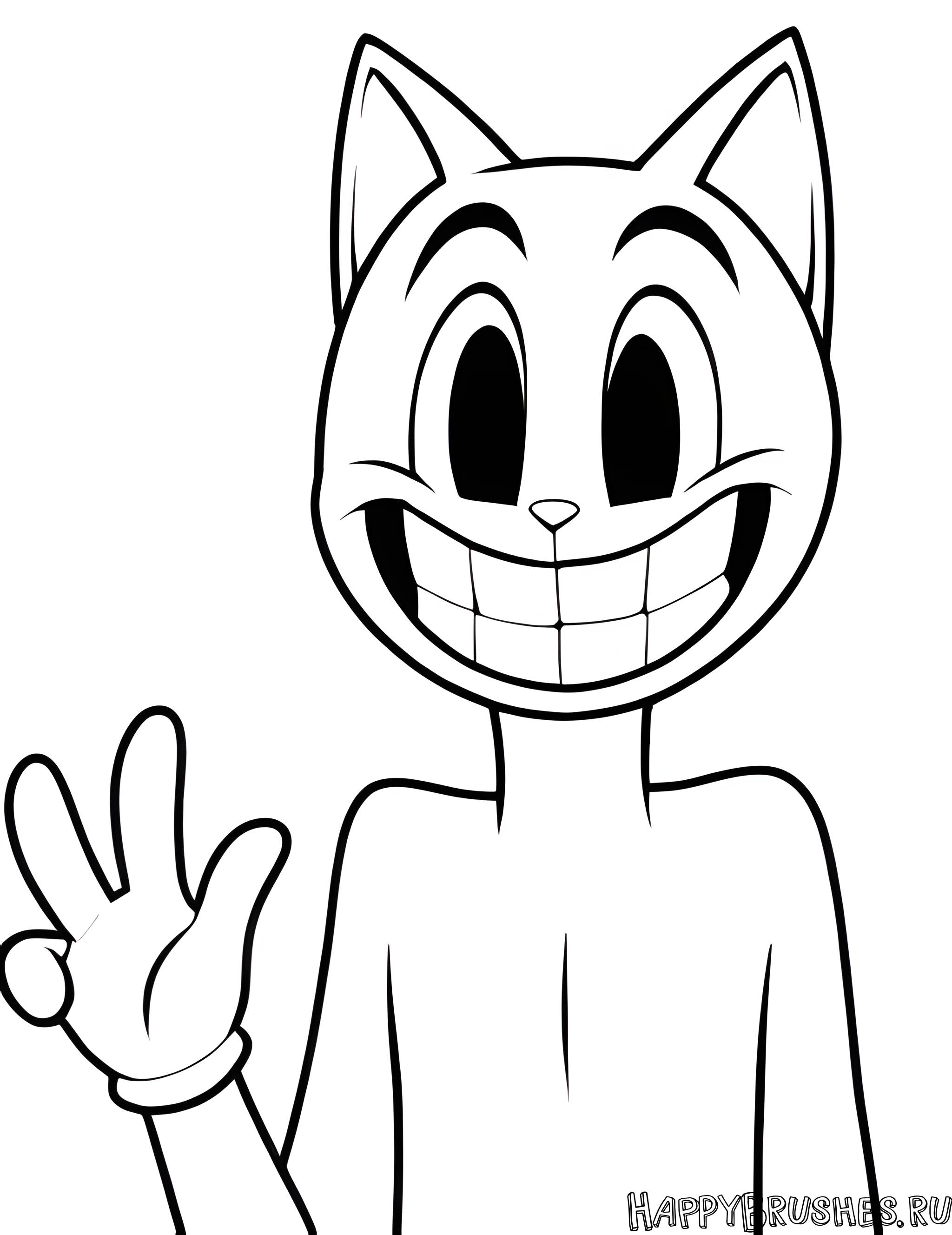 Раскраска Картун Кэт 11