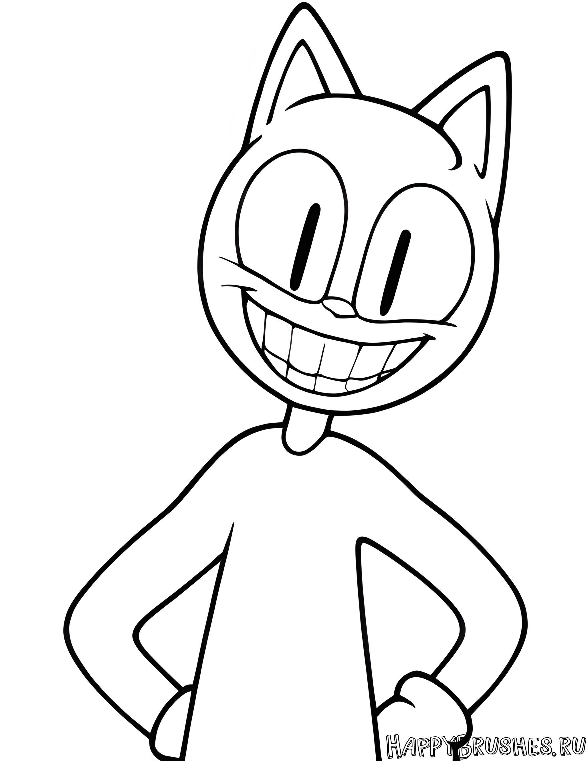 Раскраска Картун Кэт 16