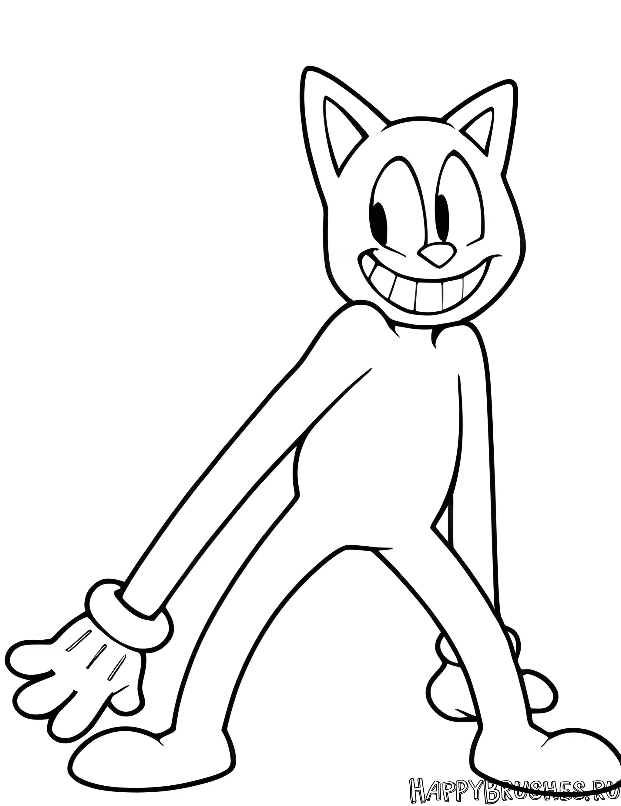 Раскраска Картун Кэт 18