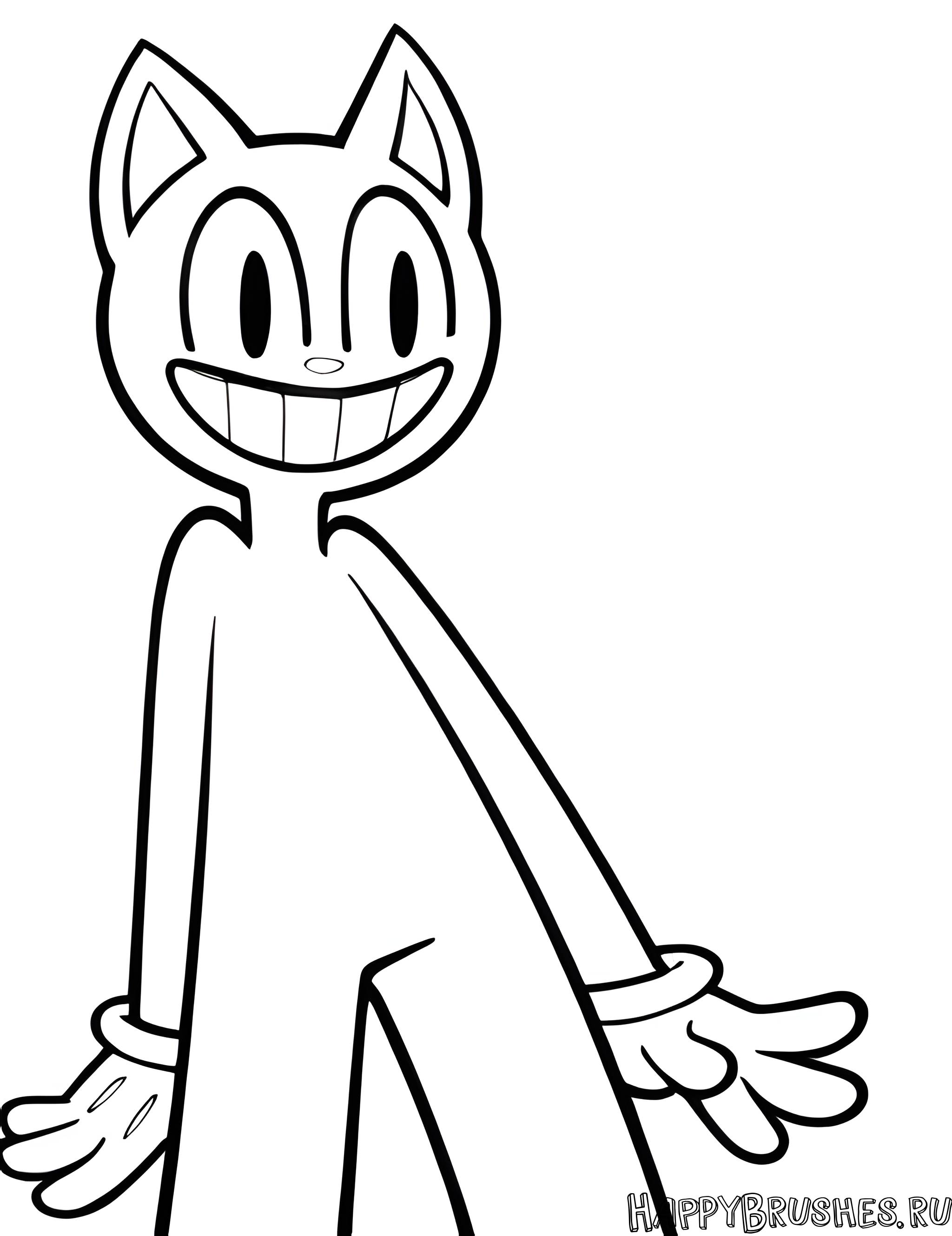 Раскраска Картун Кэт 19