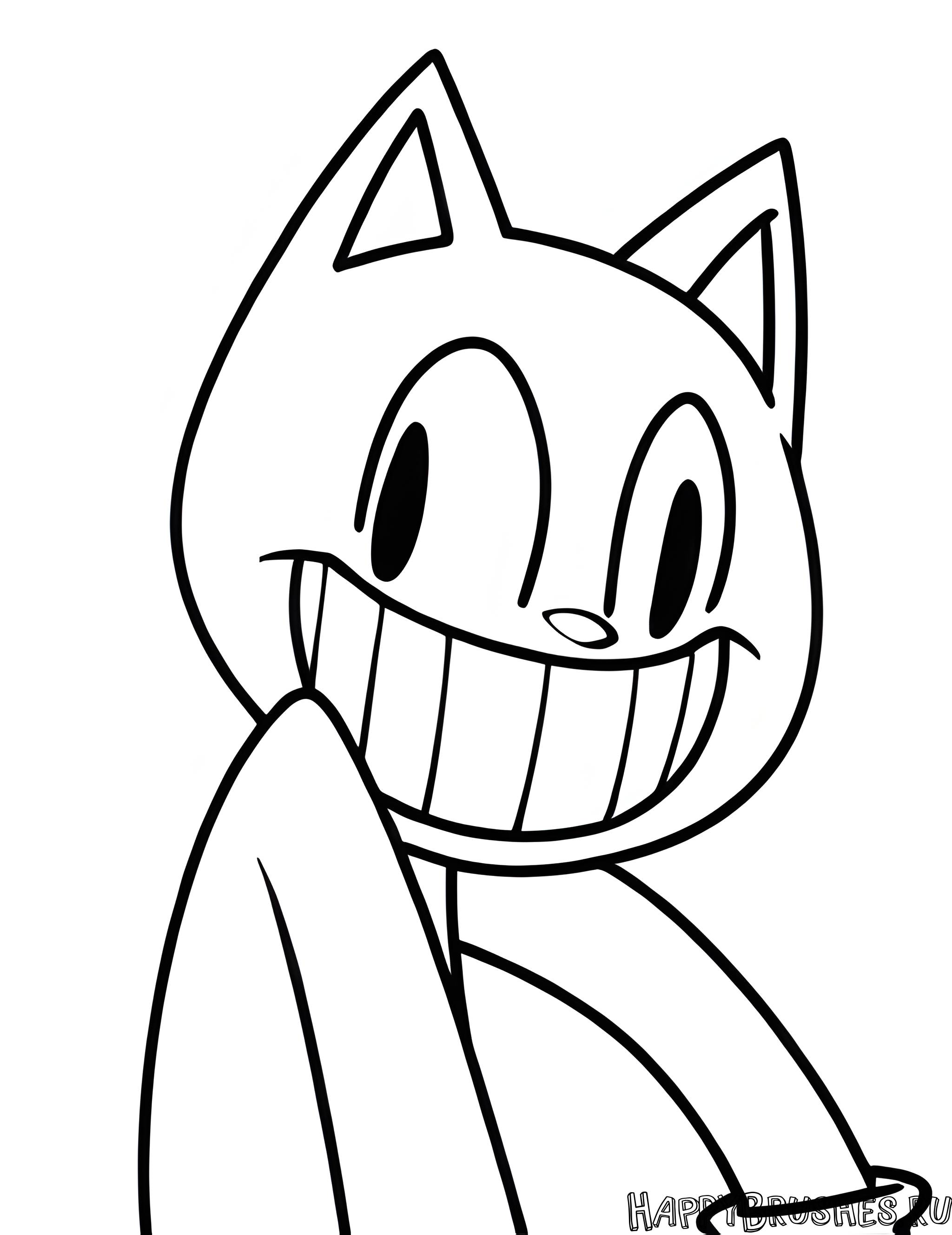 Раскраска Картун Кэт 20