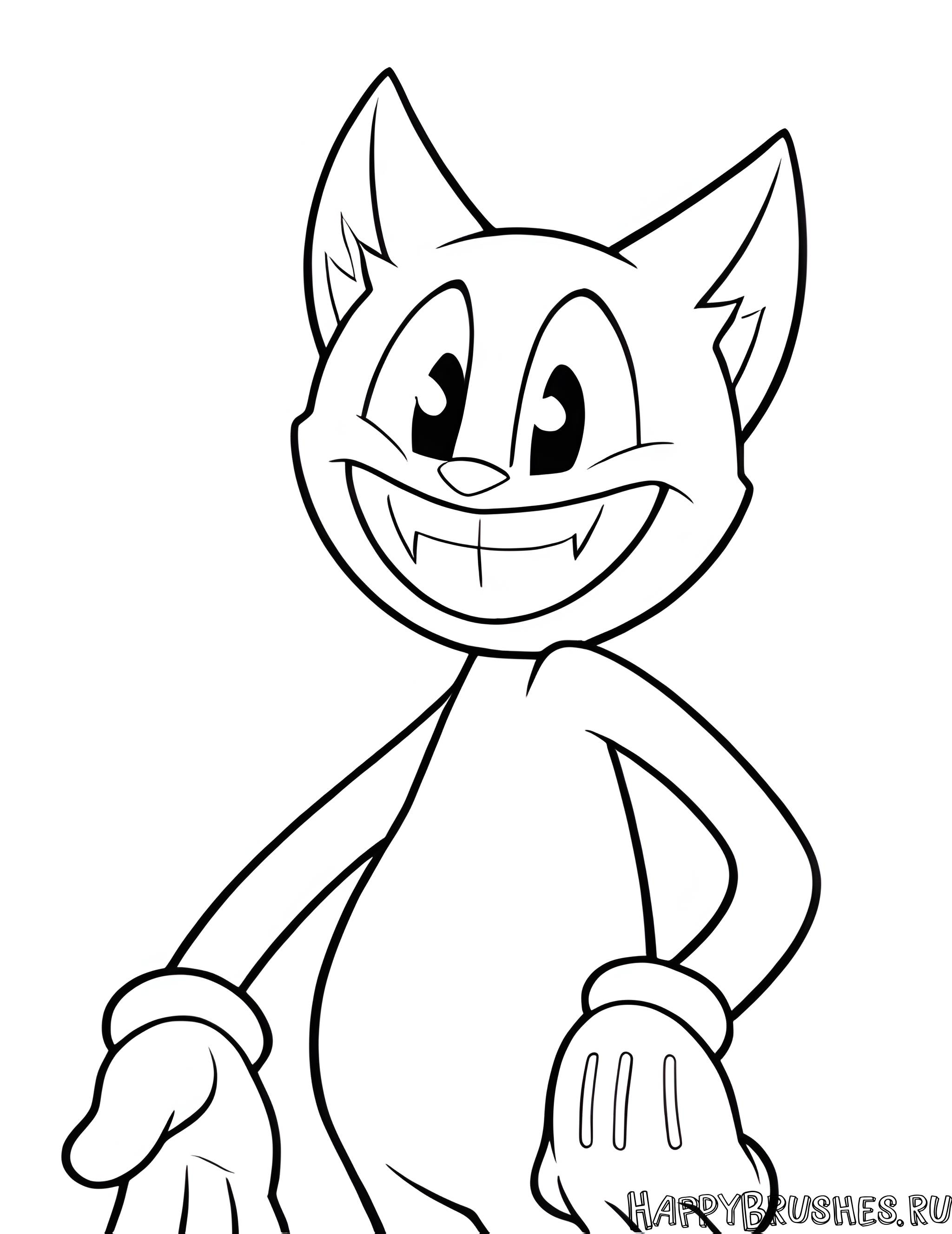 Раскраска Картун Кэт 21