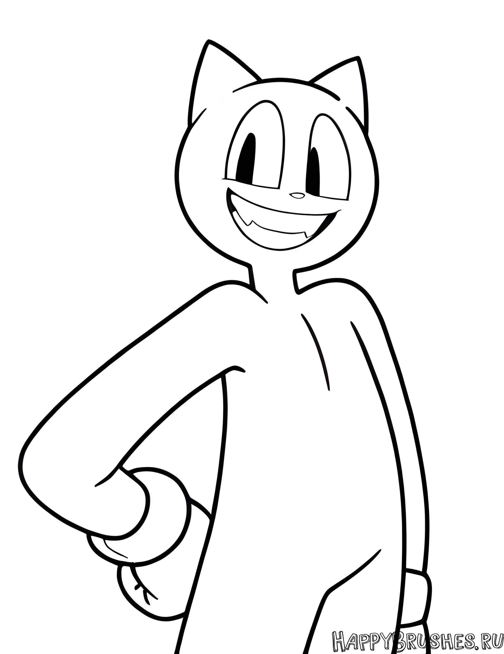 Раскраска Картун Кэт 22