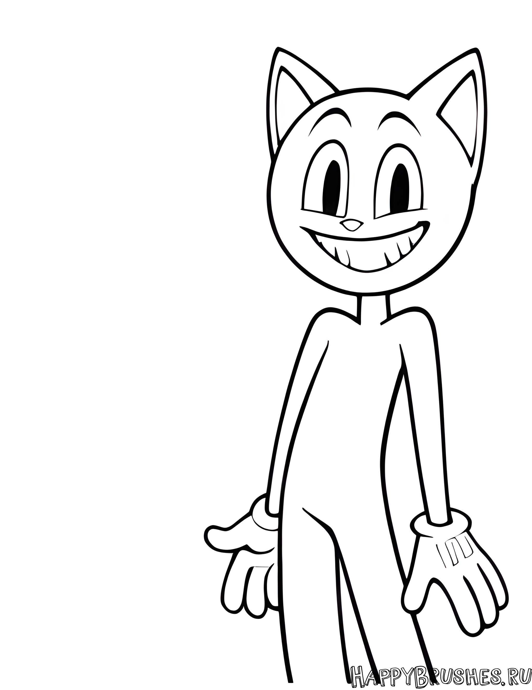 Раскраска Картун Кэт 26