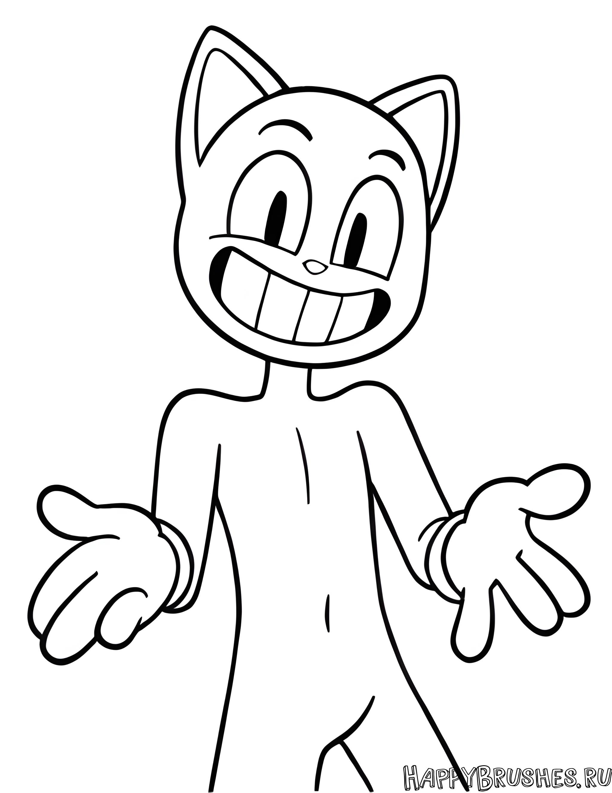 Раскраска Картун Кэт 27