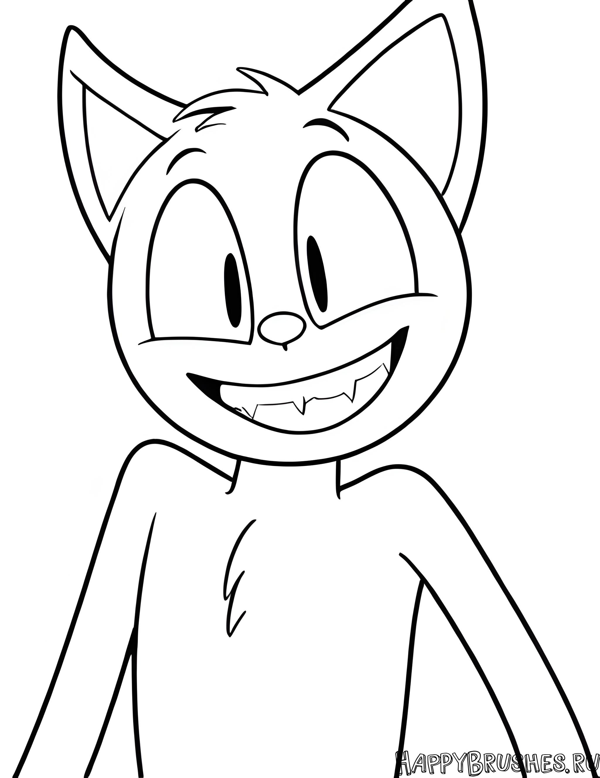 Раскраска Картун Кэт 29