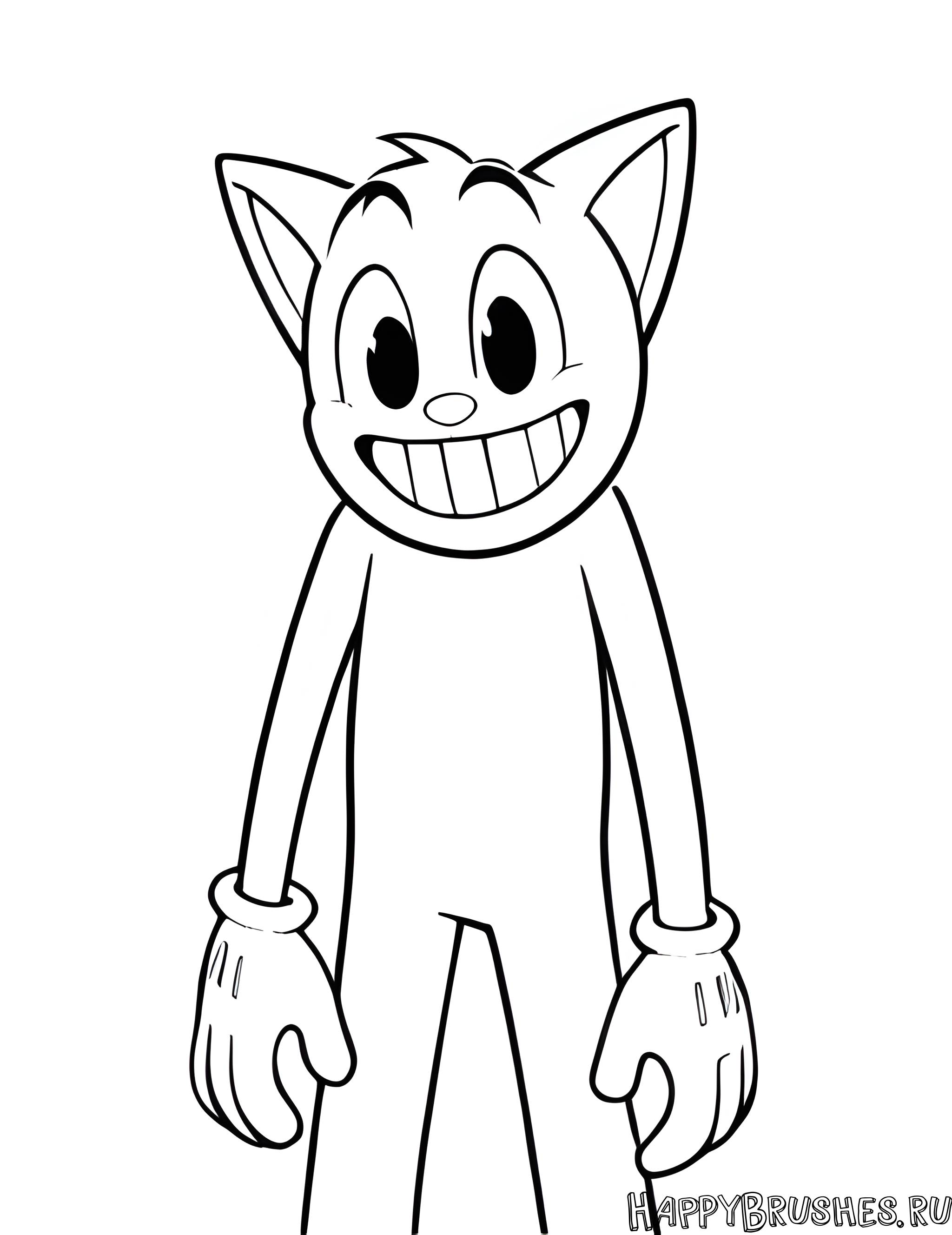 Раскраска Картун Кэт 32