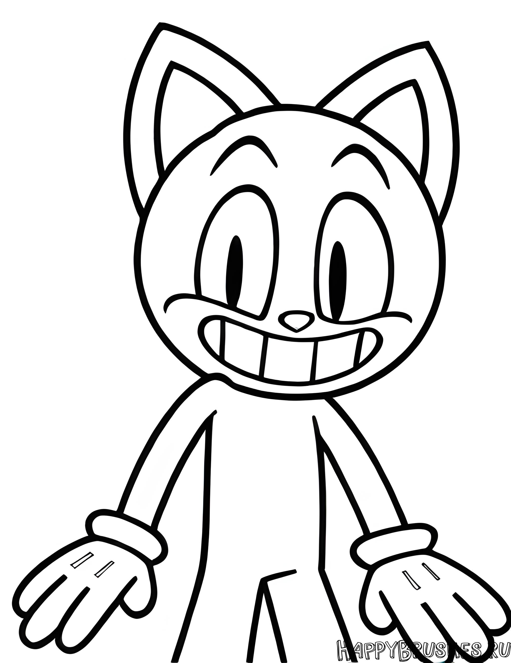 Раскраска Картун Кэт 6