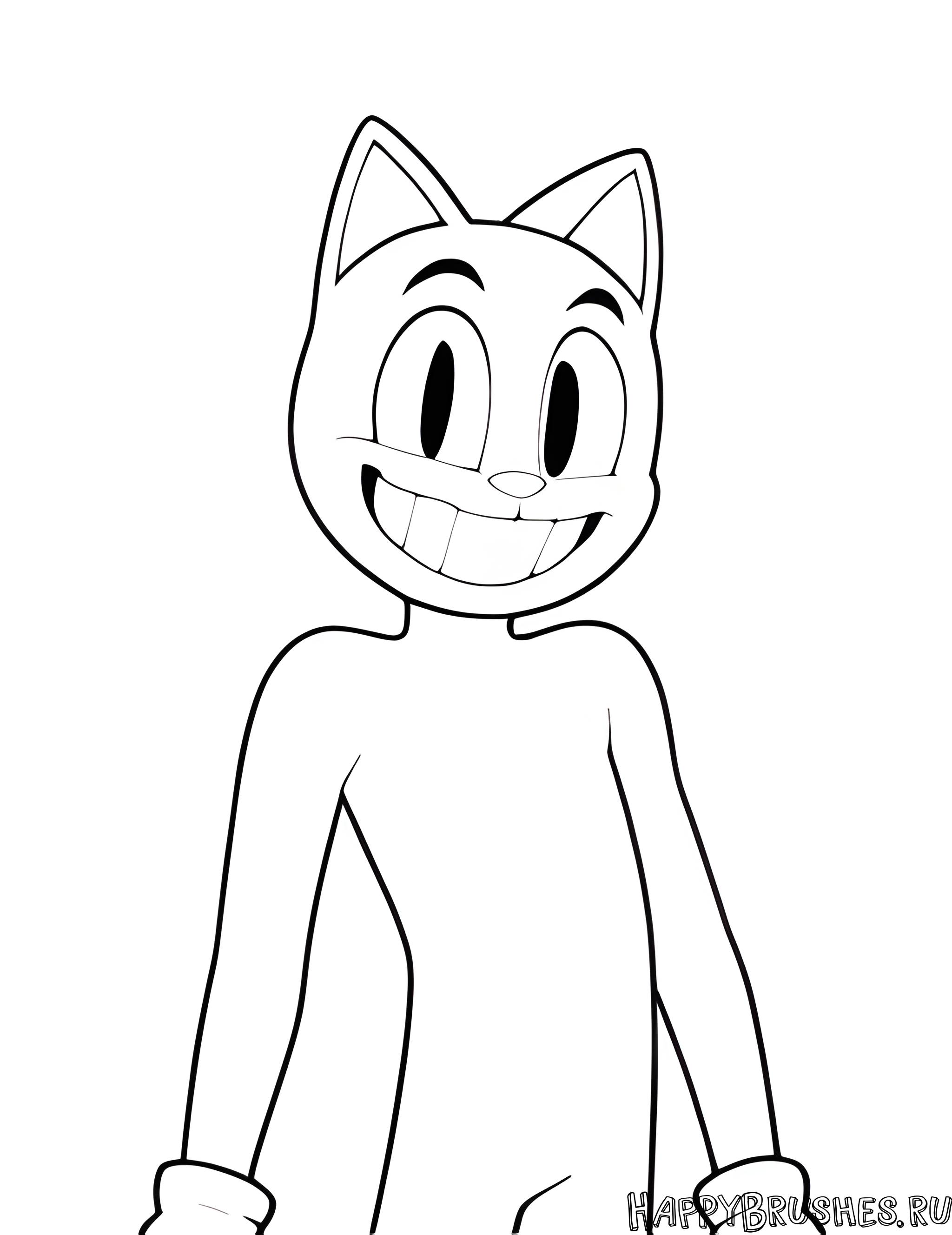 Раскраска Картун Кэт 7