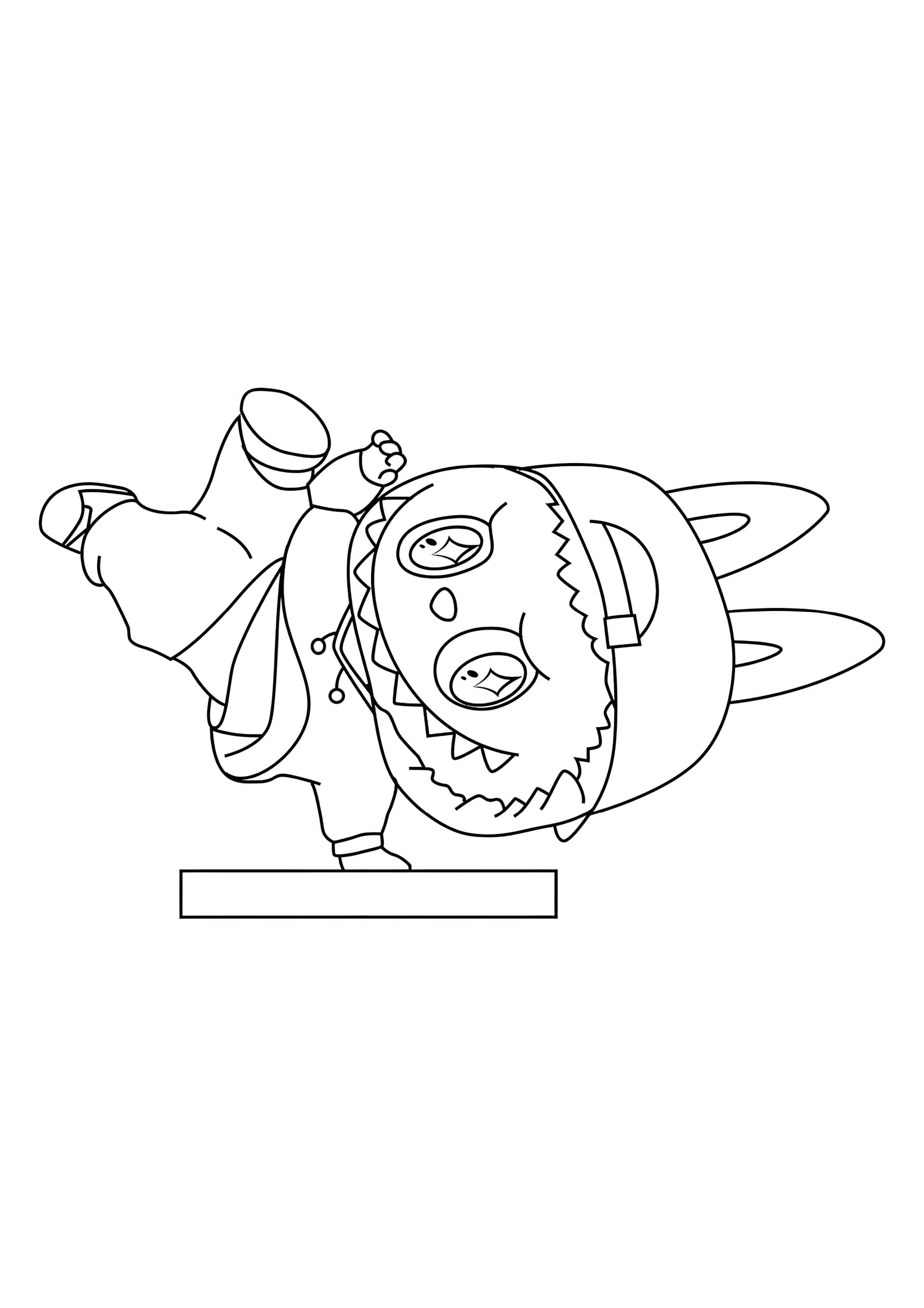 Раскраска Лабубу Хип Хоп