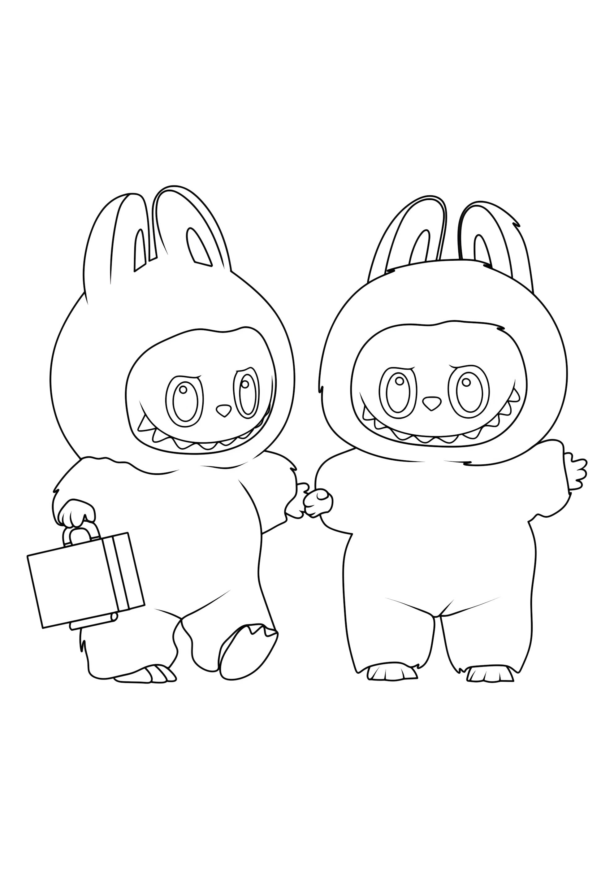 Раскраска Лабубу Зелёный виноград и Морская соль