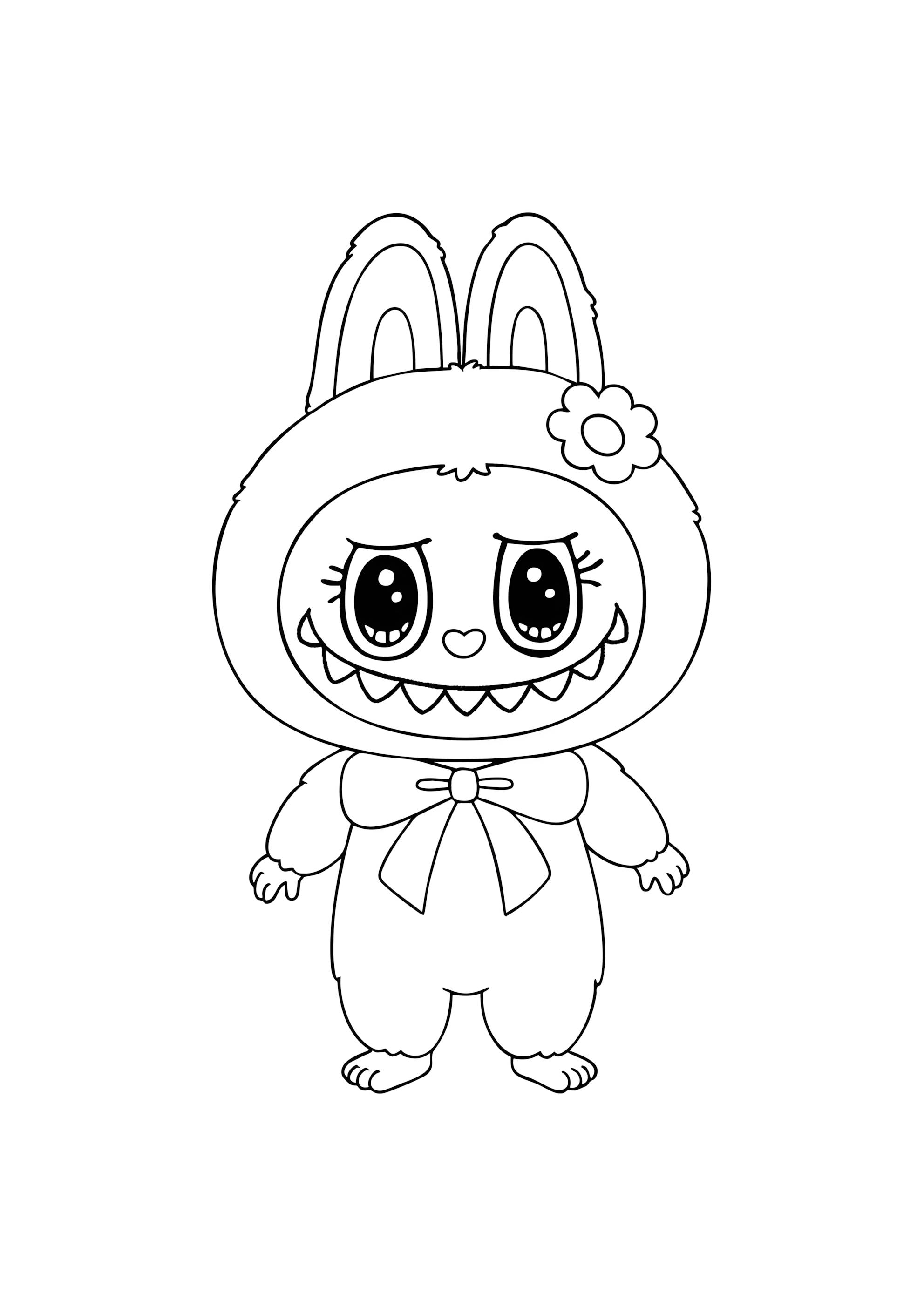 Раскраска Малышка Мококо
