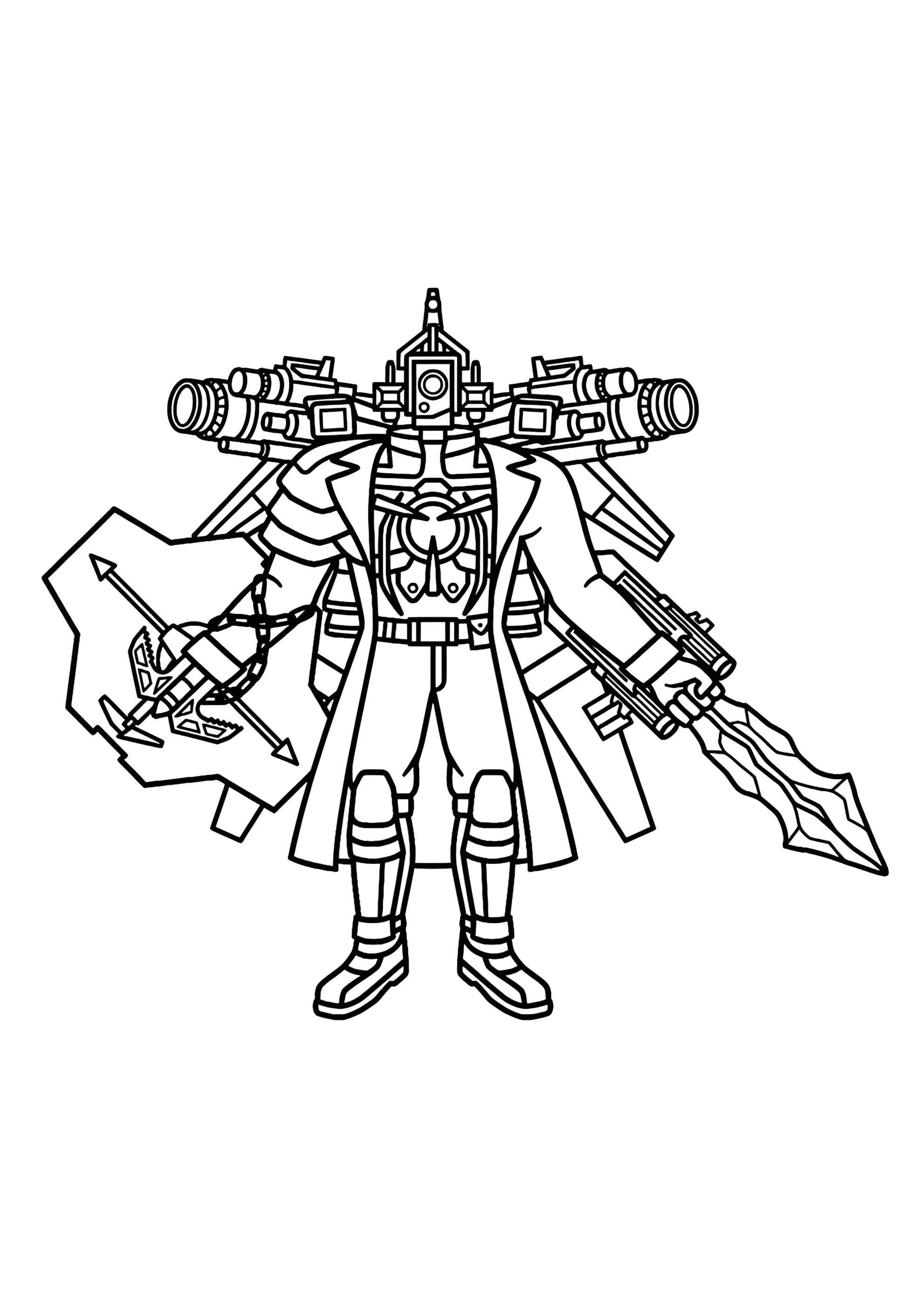 Раскраска NEW UPGRADED TITAN CAMERAMAN 3.5