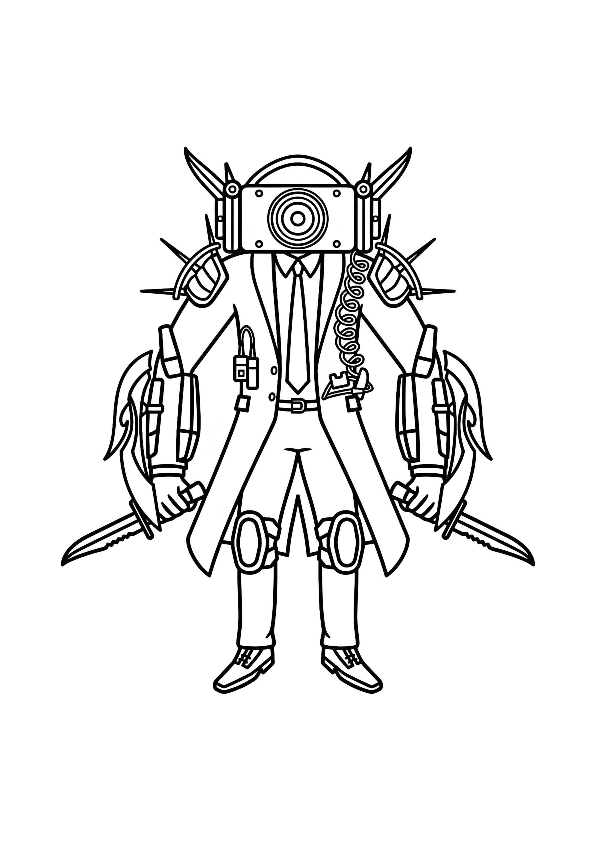 Раскраска Обновленный красный спикермен