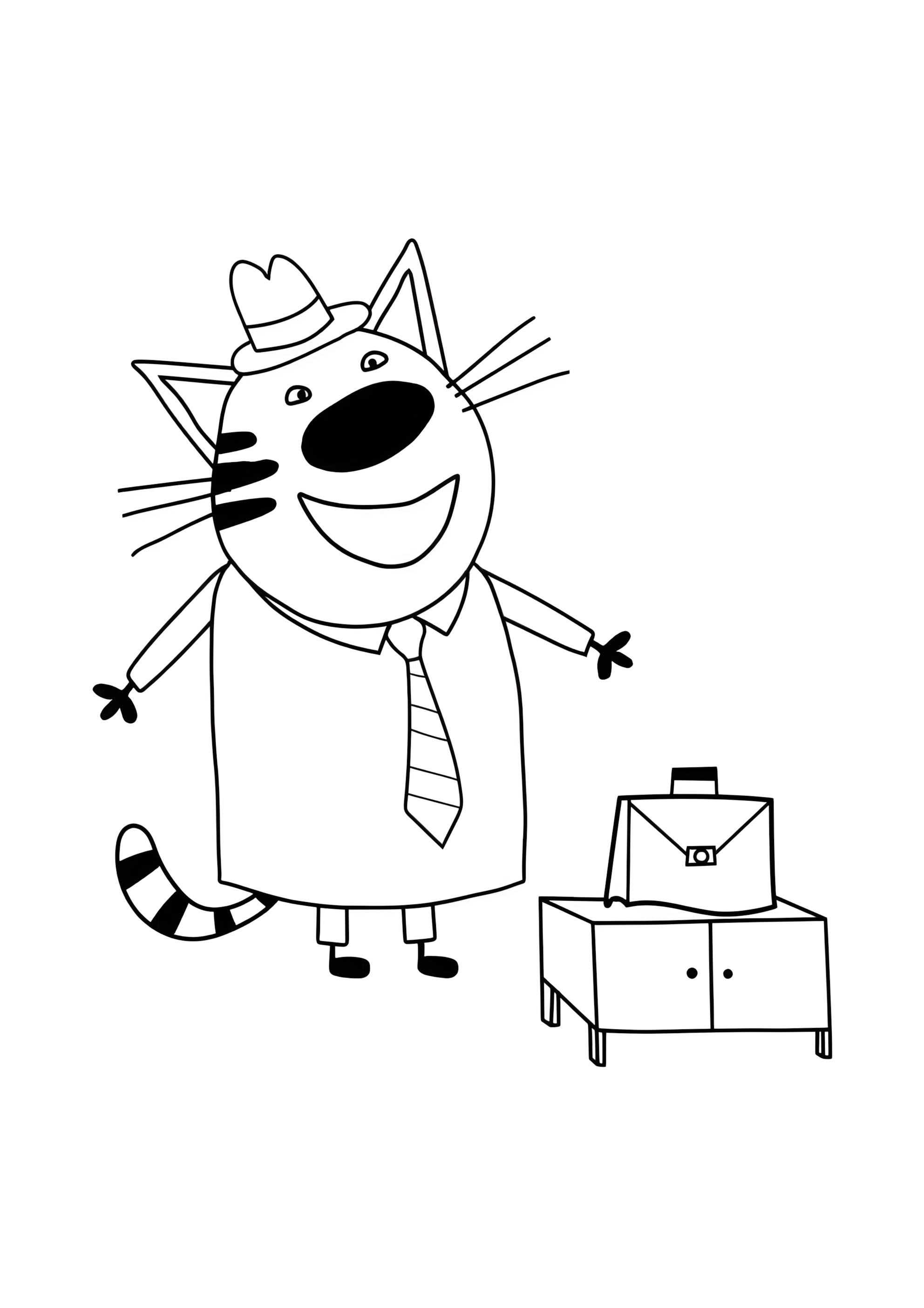 Раскраска Папа пришел с работы