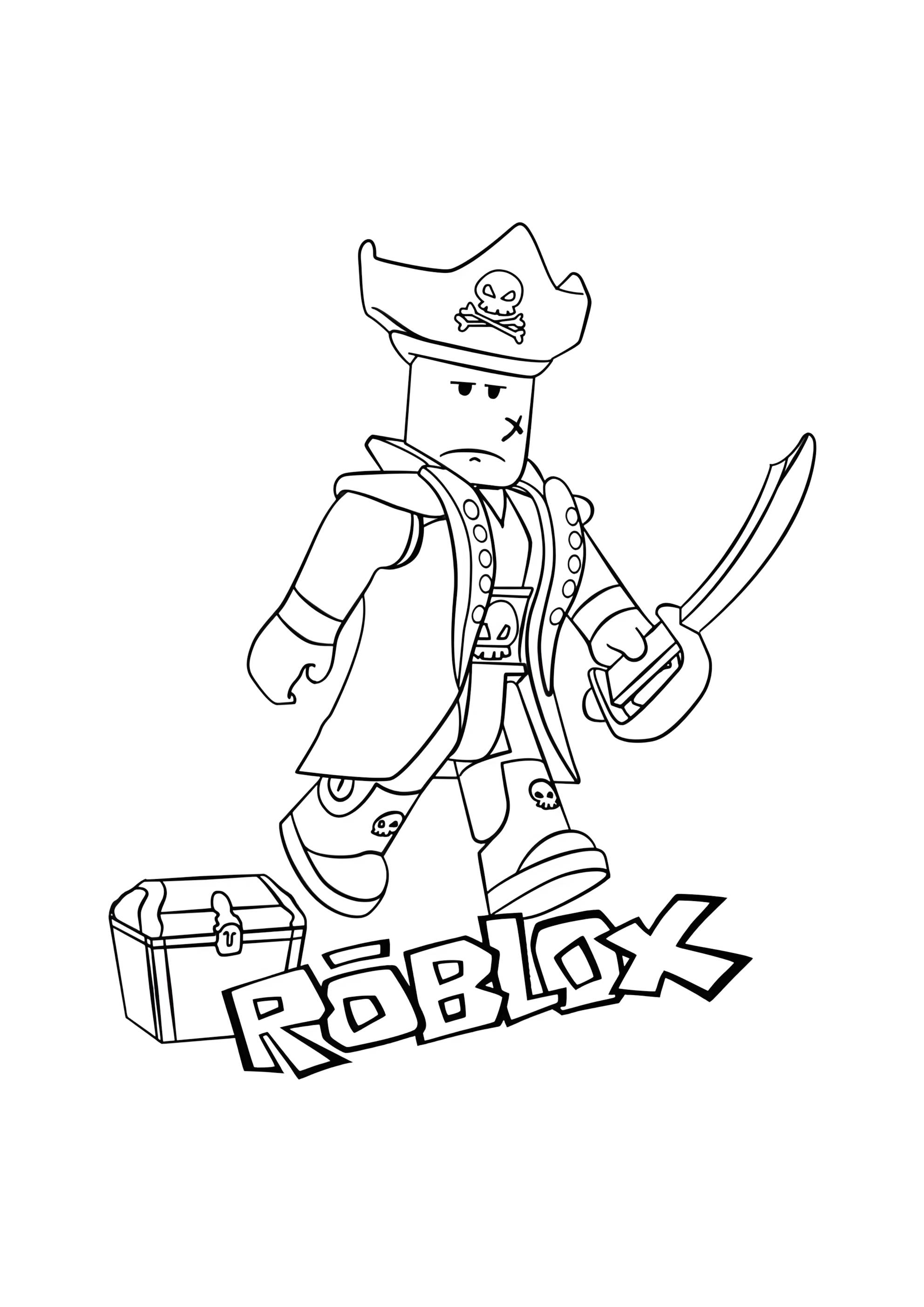 Раскраска Пират