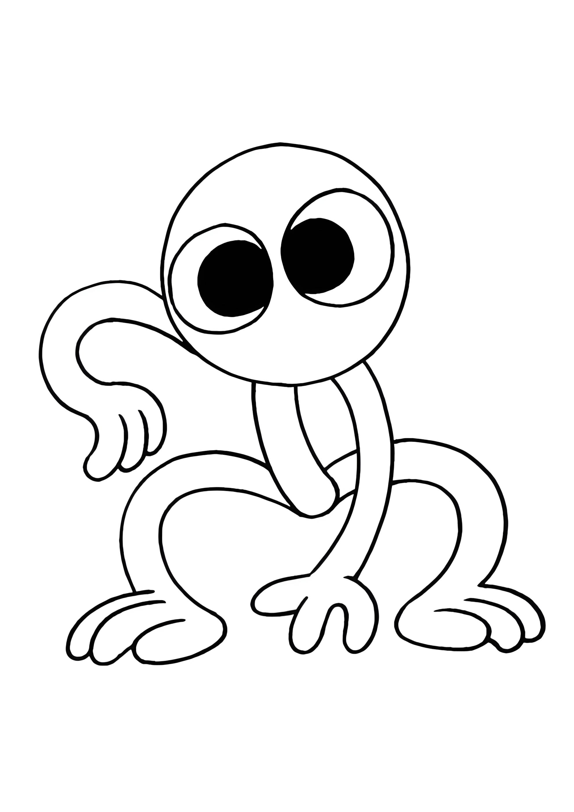 Раскраска Пурпурный Радужные друзья