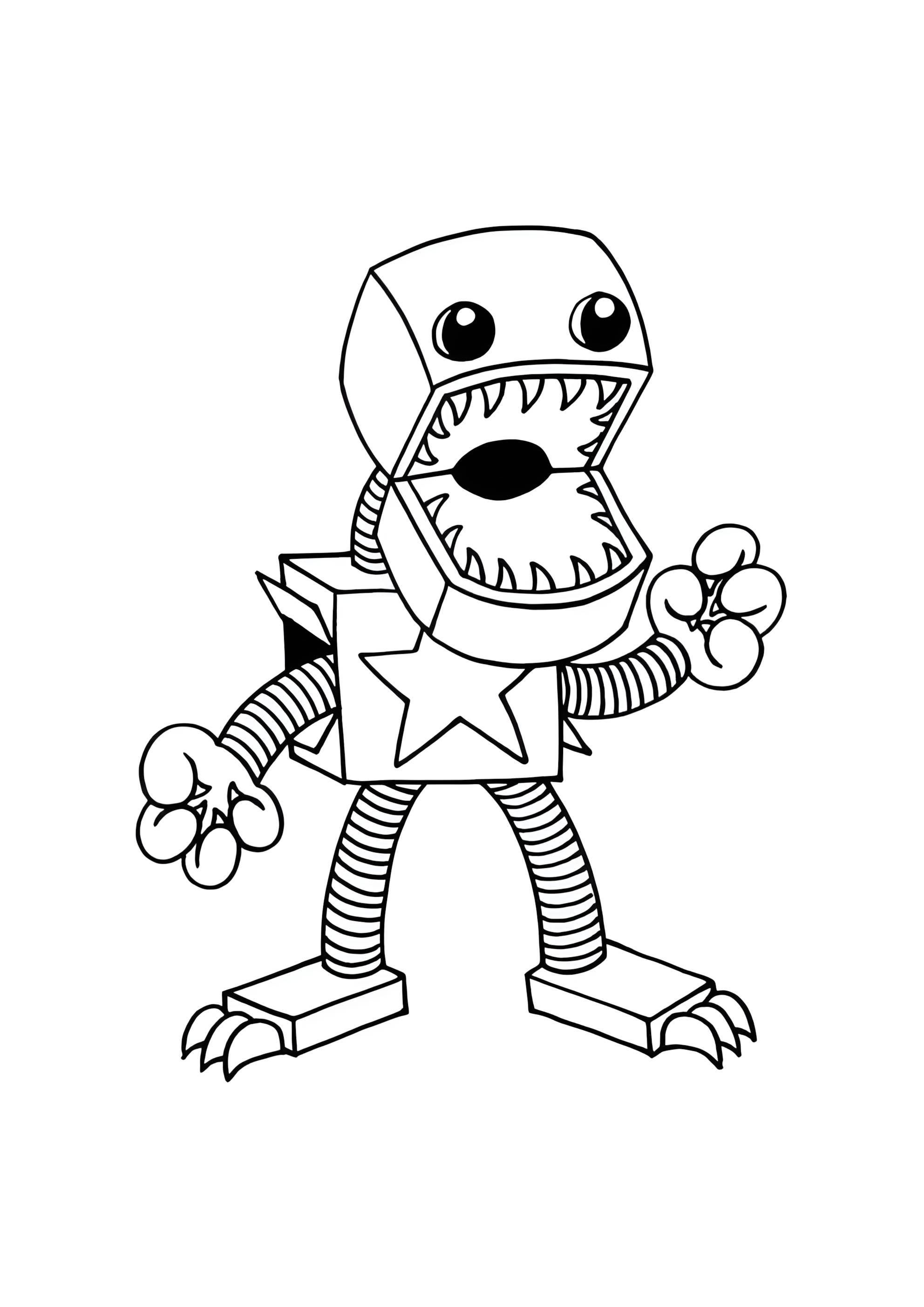 Раскраска Rainbow Friends персонаж