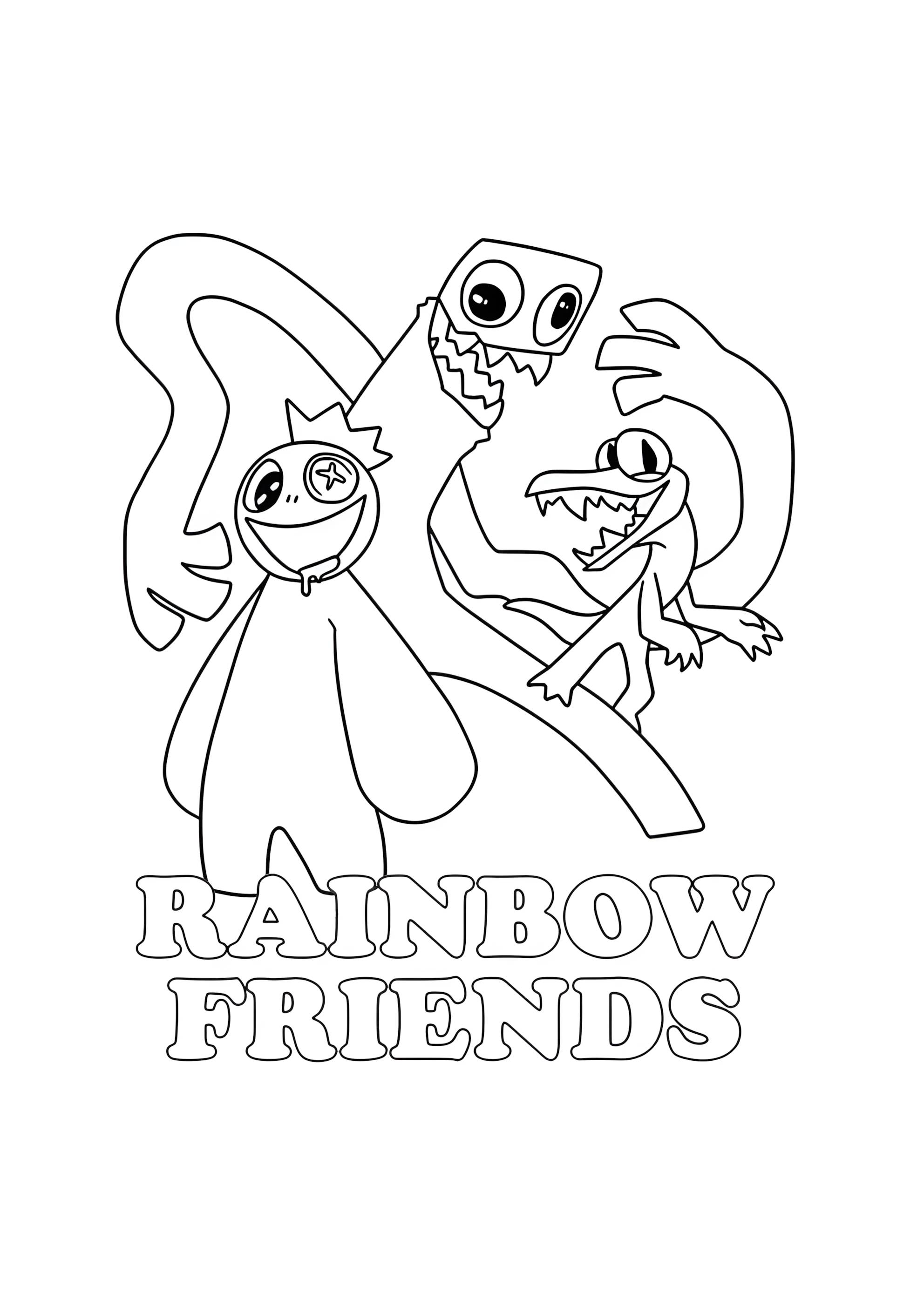 Раскраска Rainbow Friends