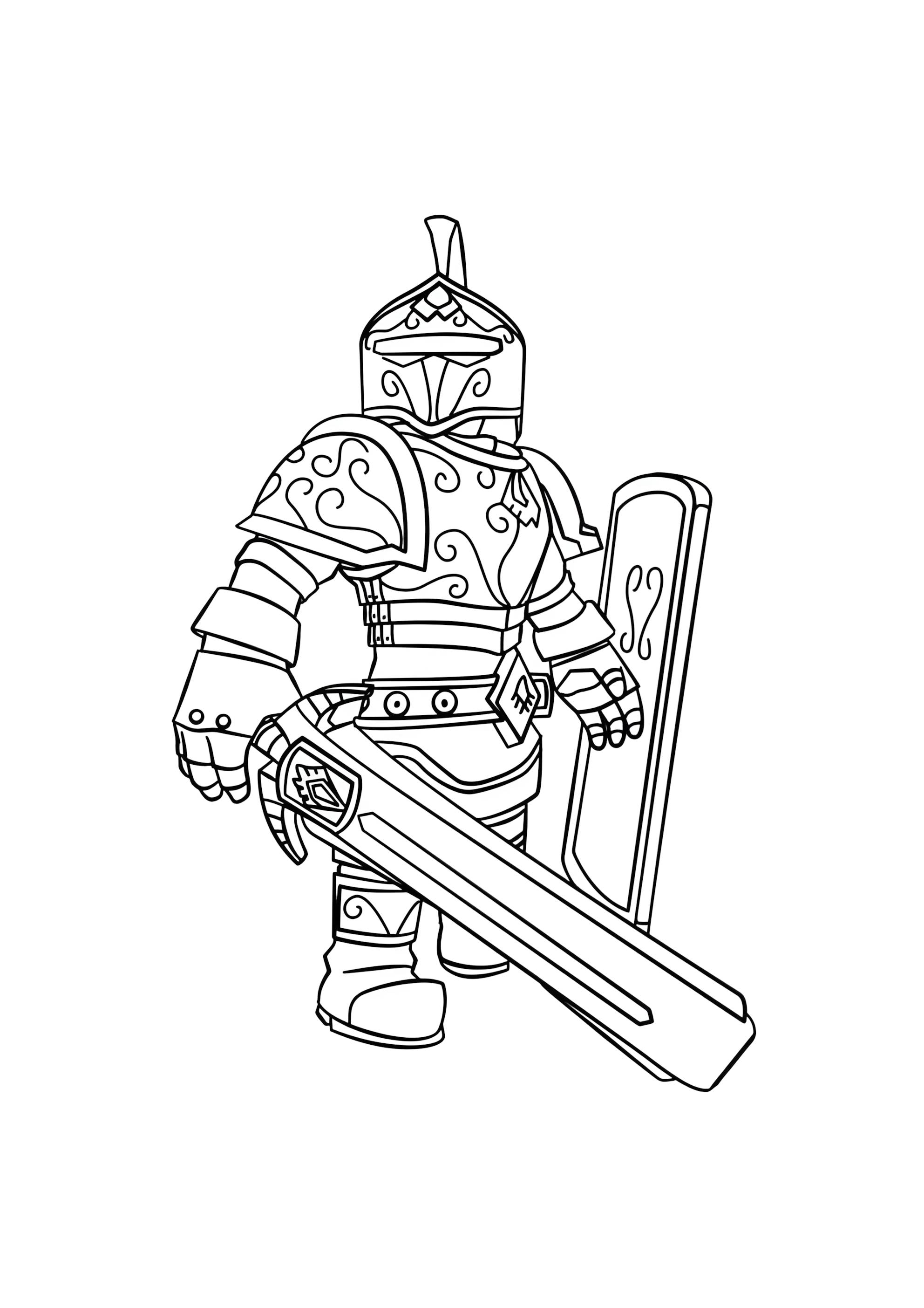 Раскраска Рыцарь