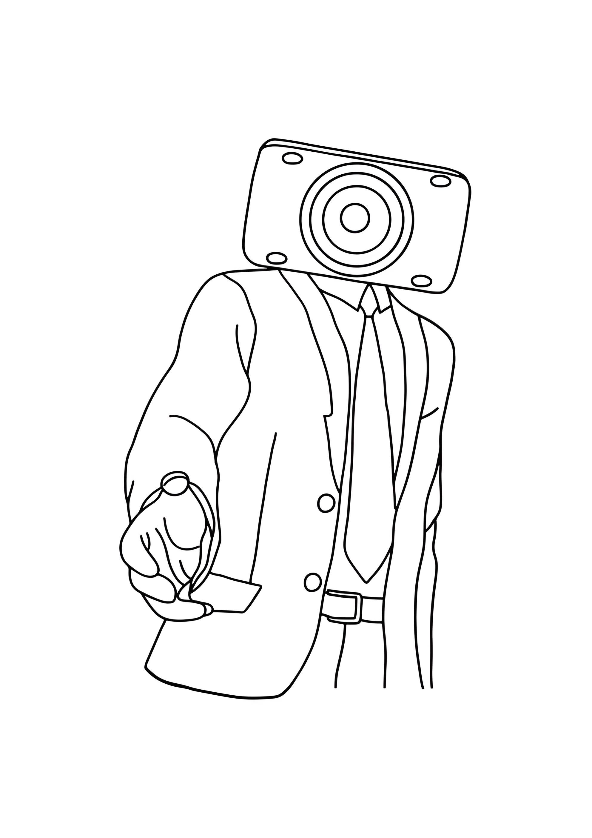 Раскраска Серый СпикерМен