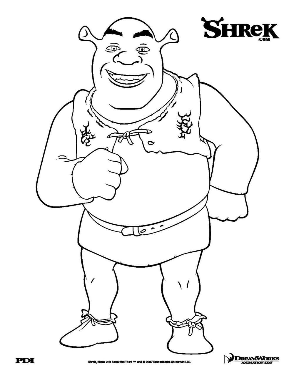 Раскраска Шрек 4