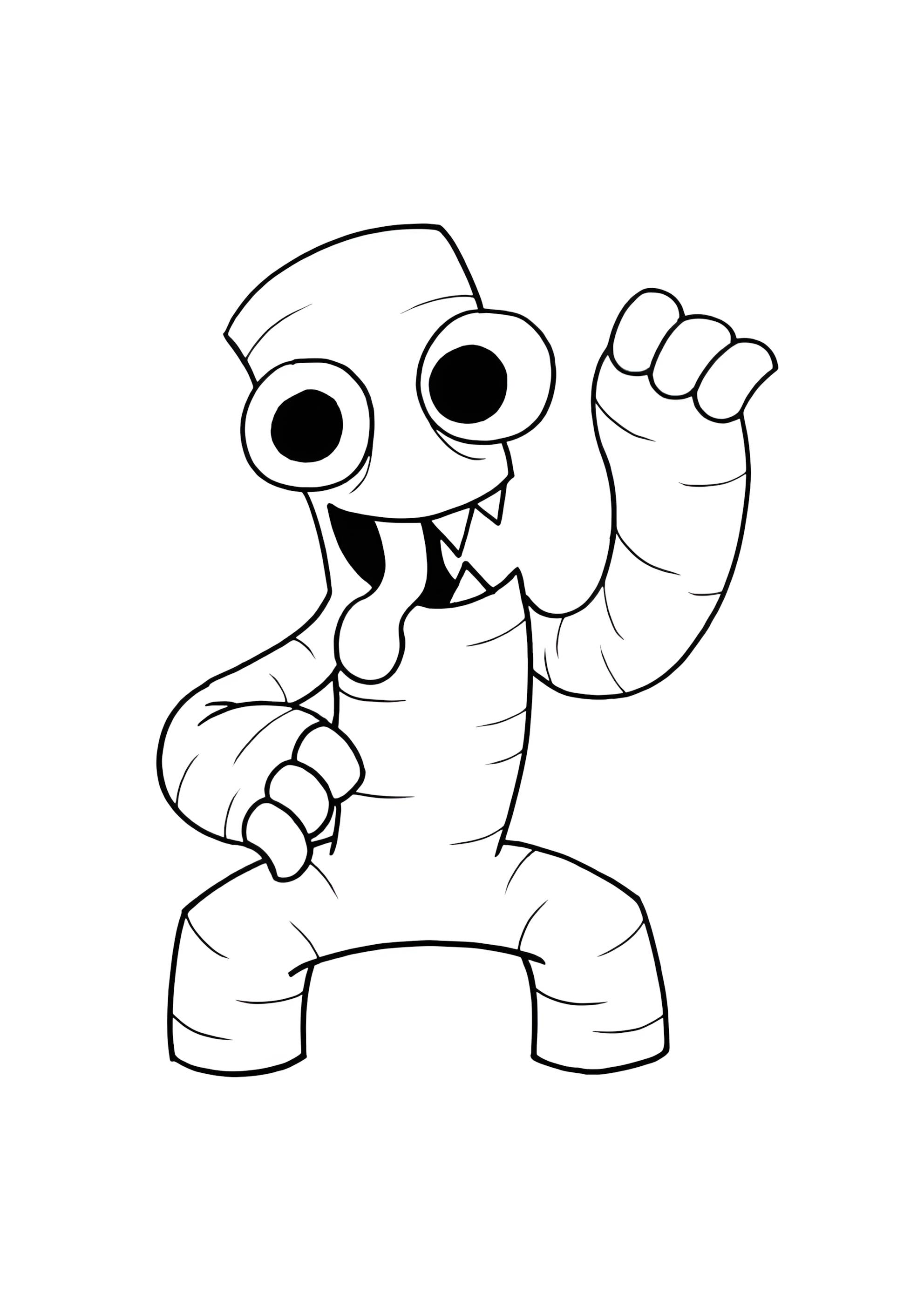 Раскраска Смешной Радужные друзья