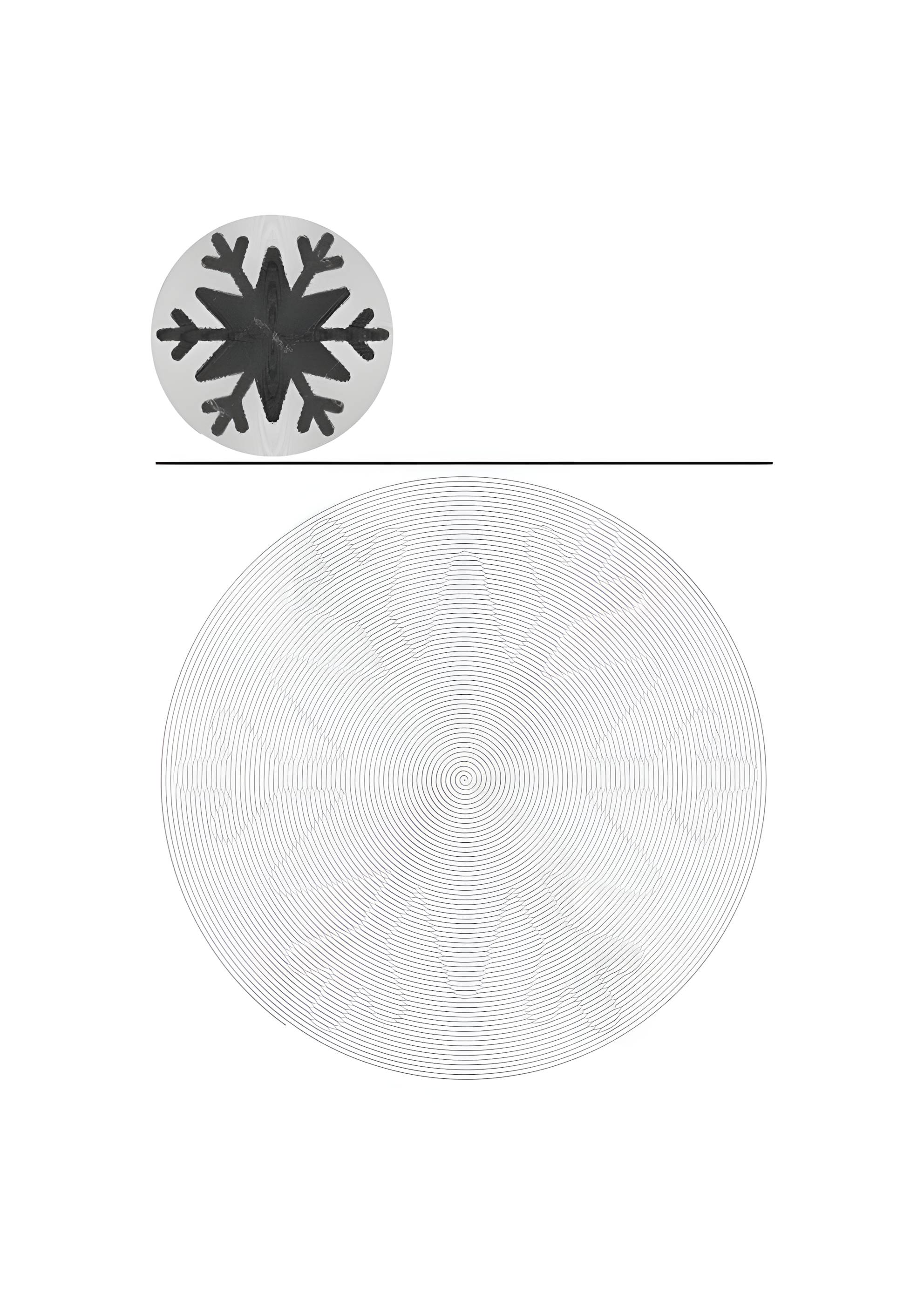 Раскраска Снежинка снежная