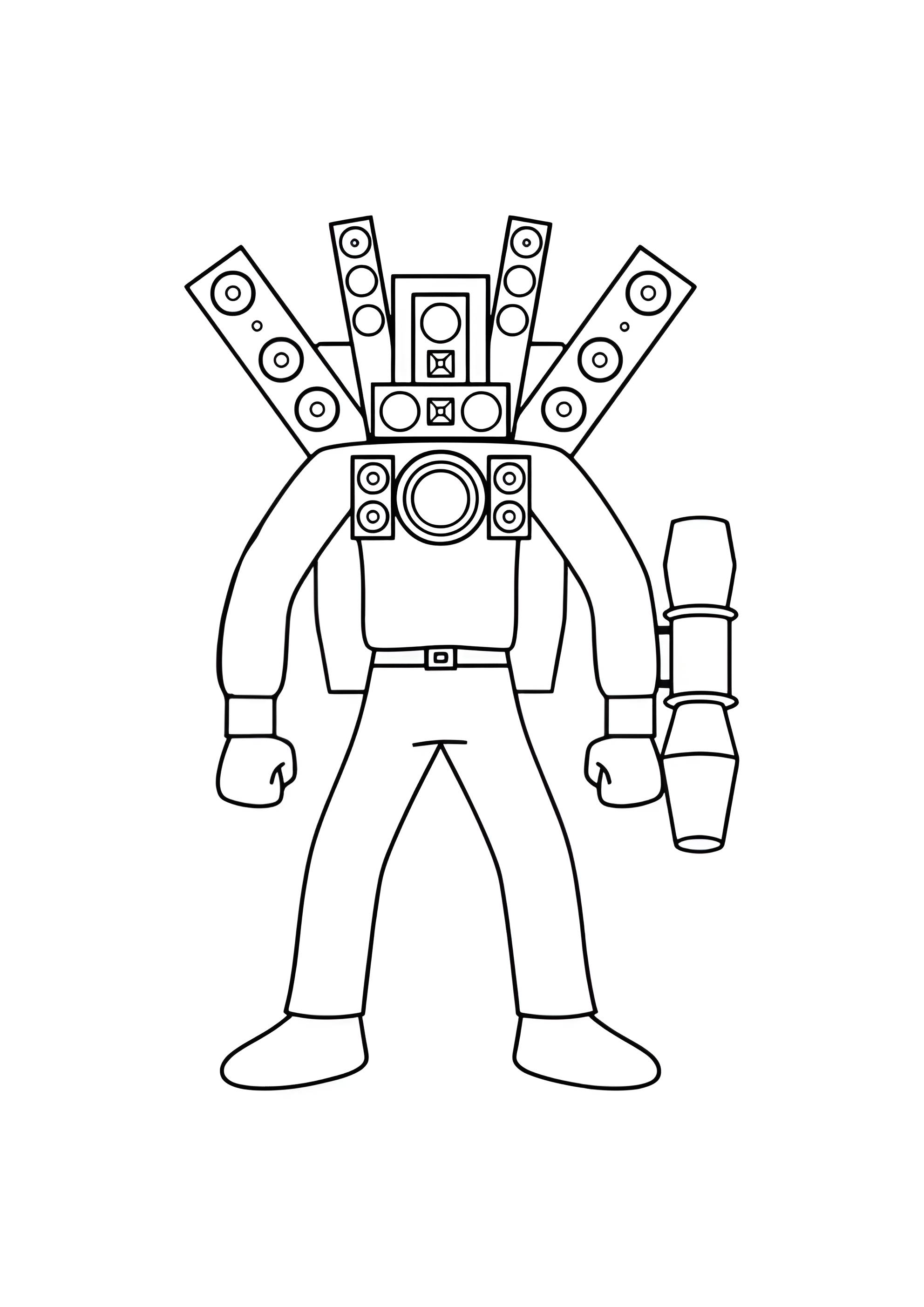 Раскраска СпикерМен в полный рост