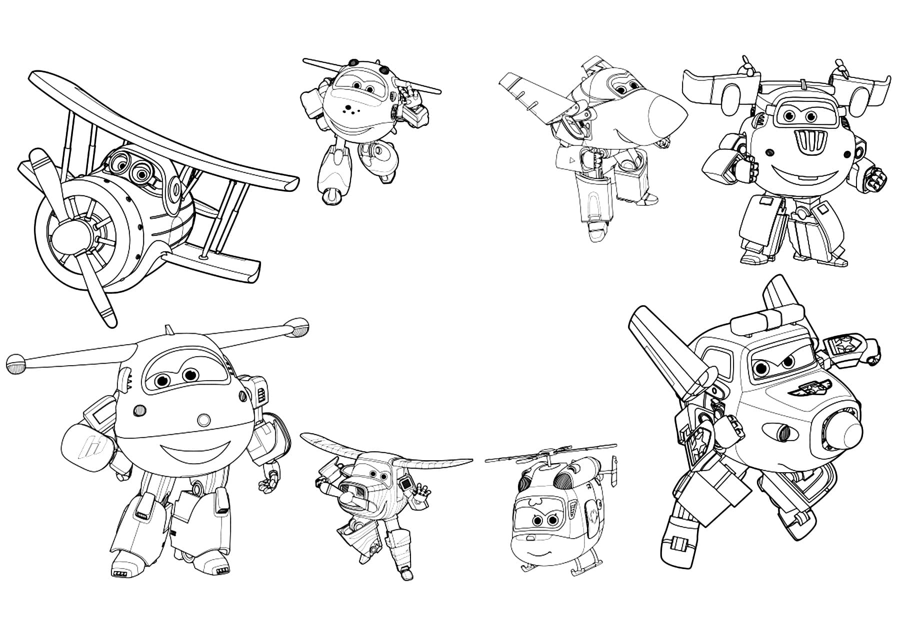 Раскраска Супер Крылья 10