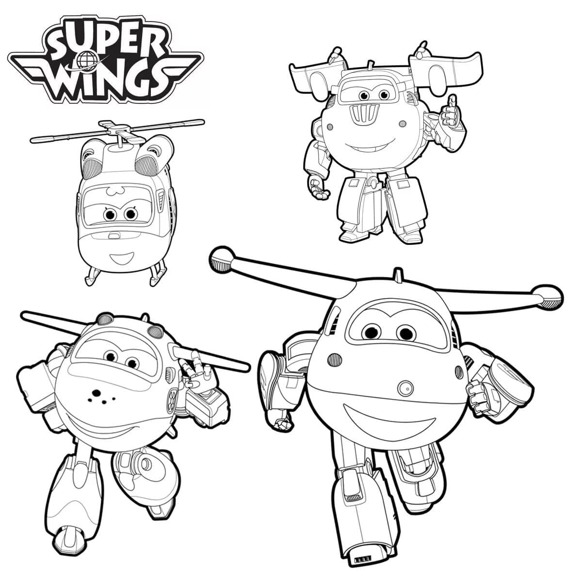 Раскраска Супер Крылья 16