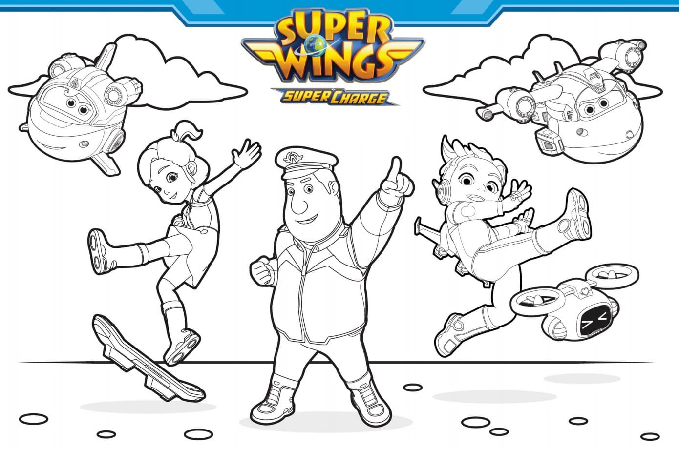 Раскраска Супер Крылья 2