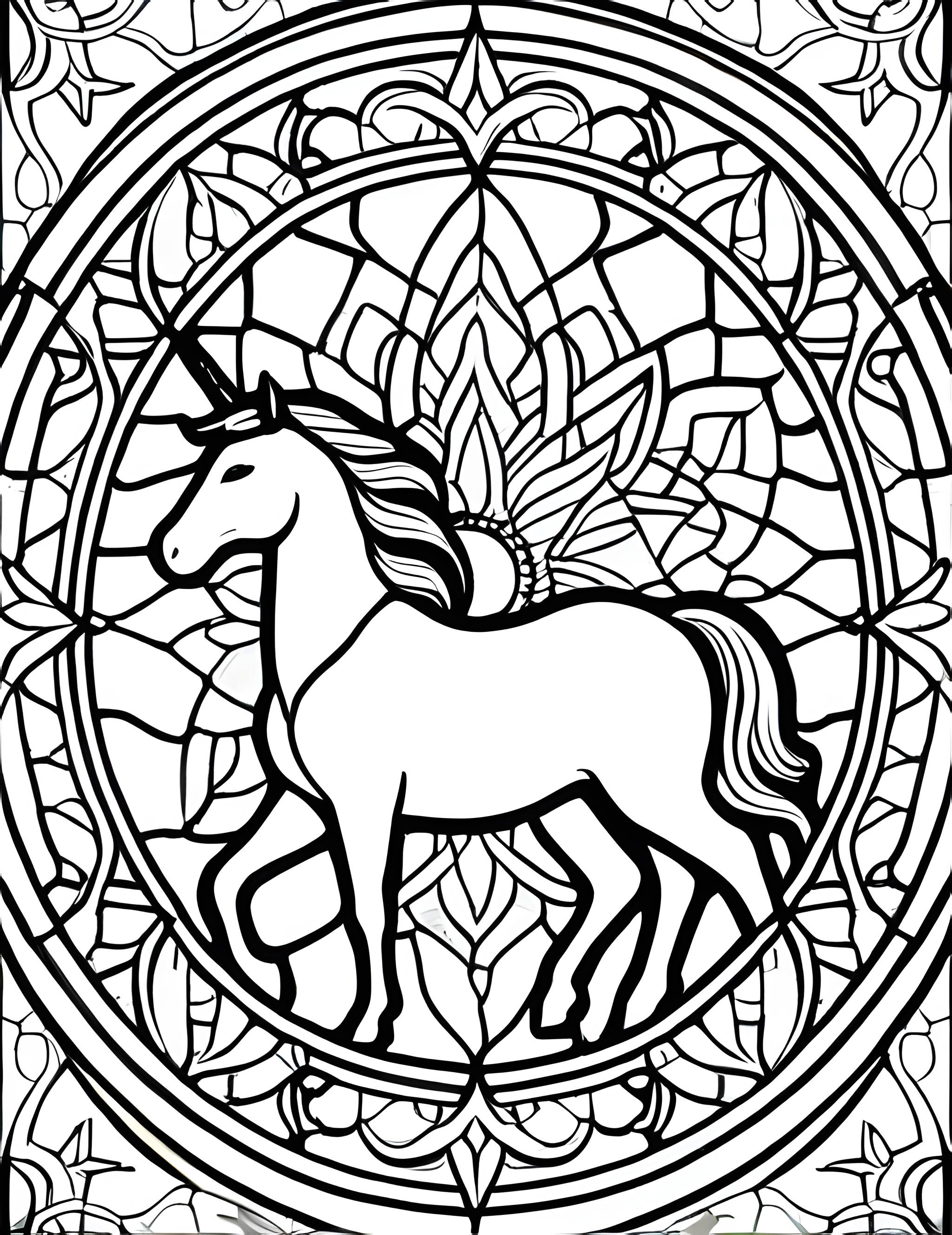 Раскраска Витраж 12