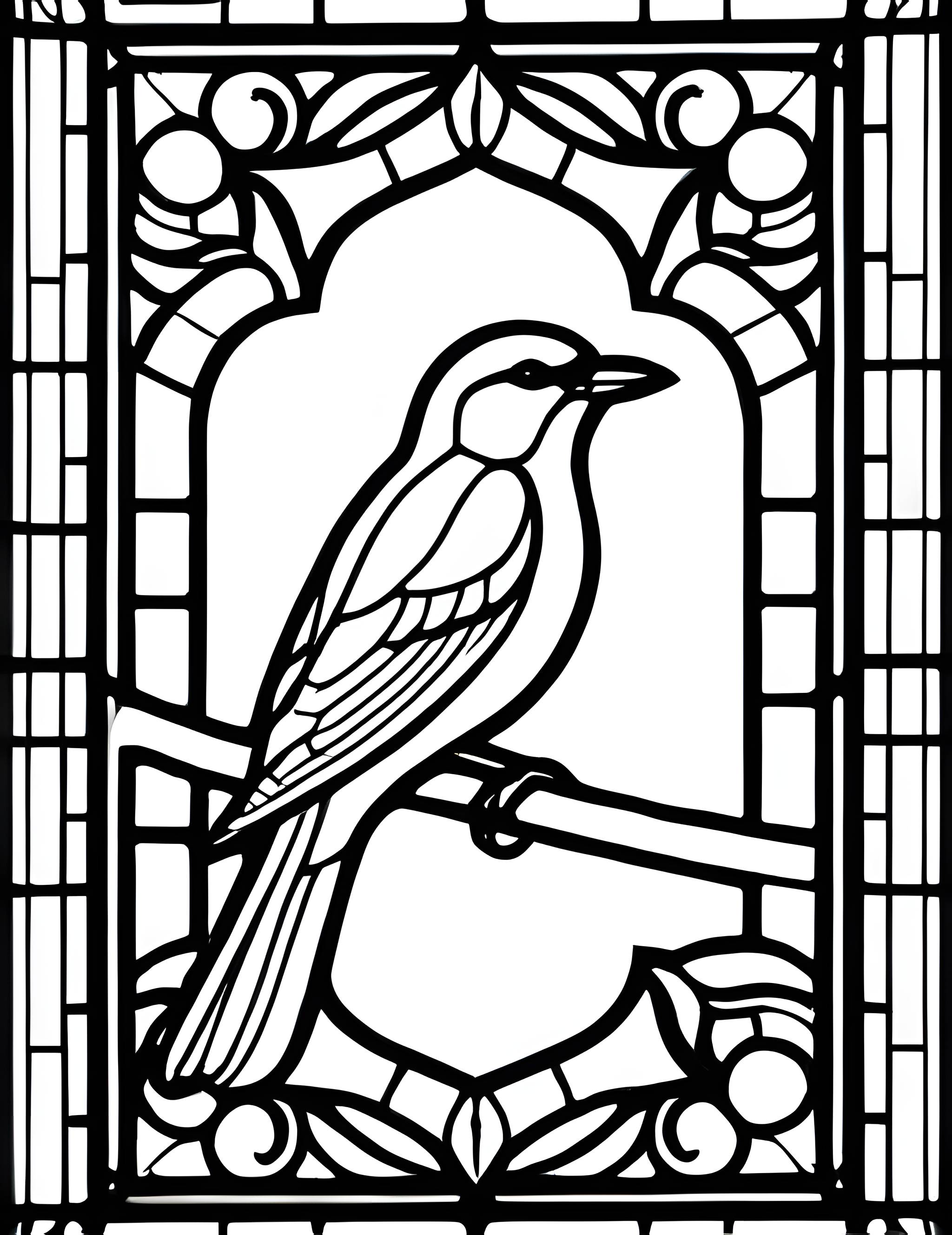 Раскраска Витраж 15