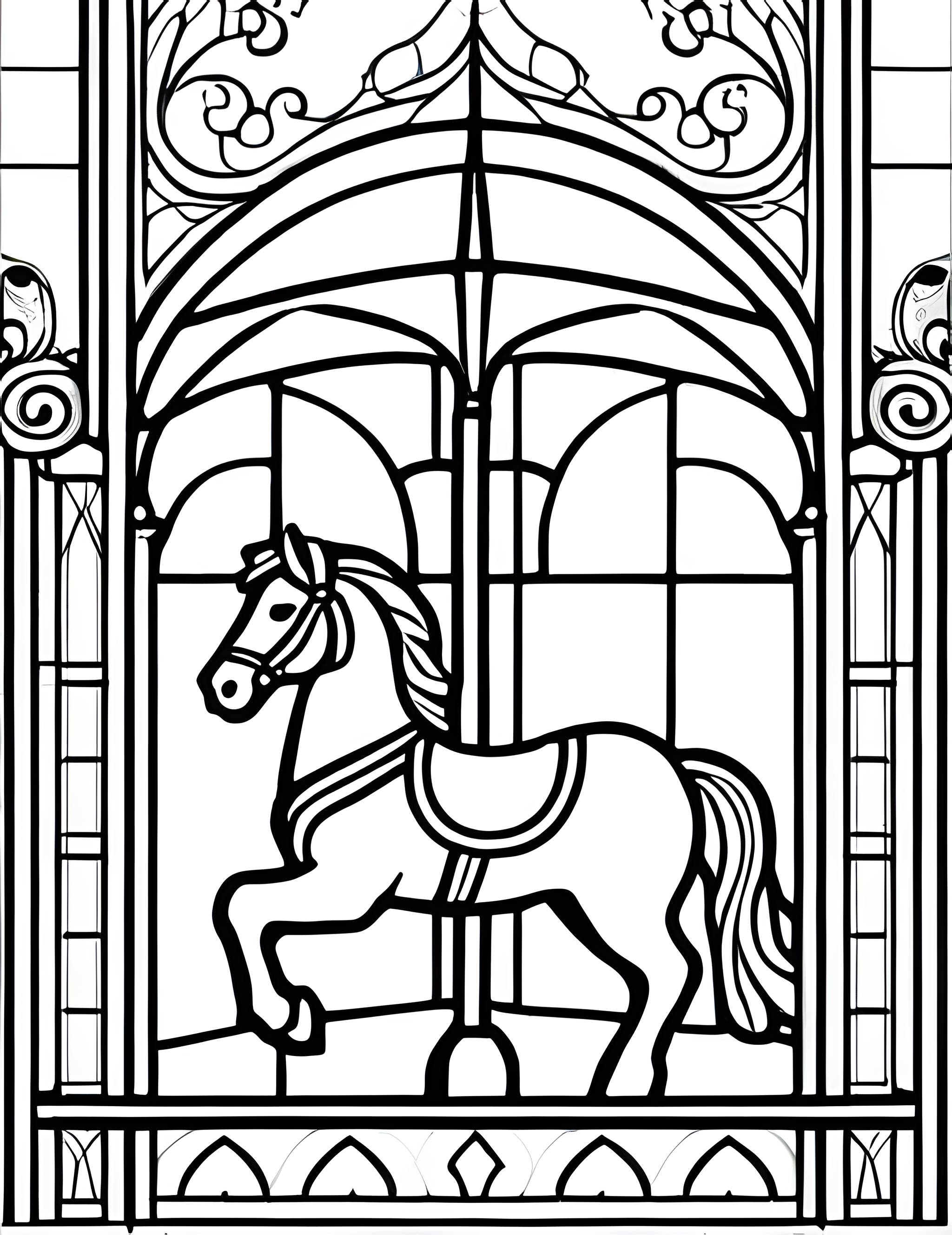 Раскраска Витраж 18