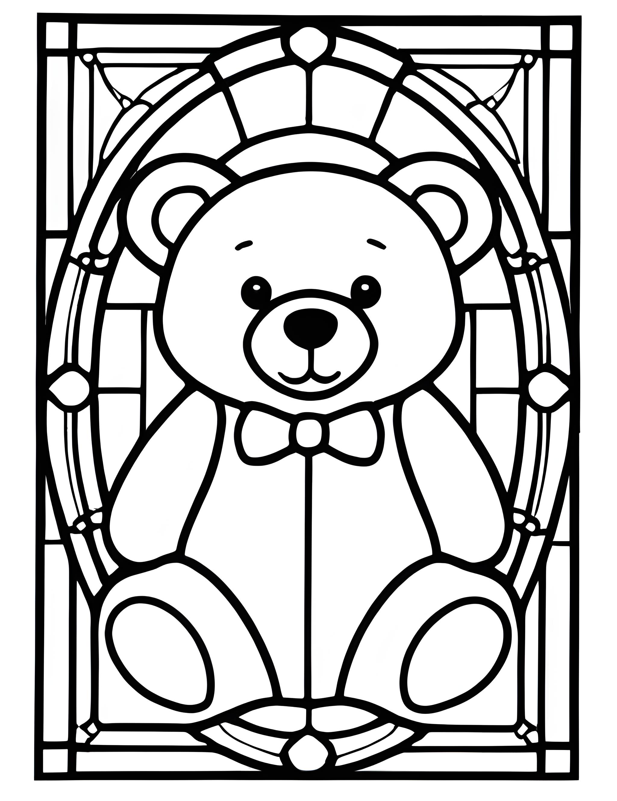 Раскраска Витраж 24