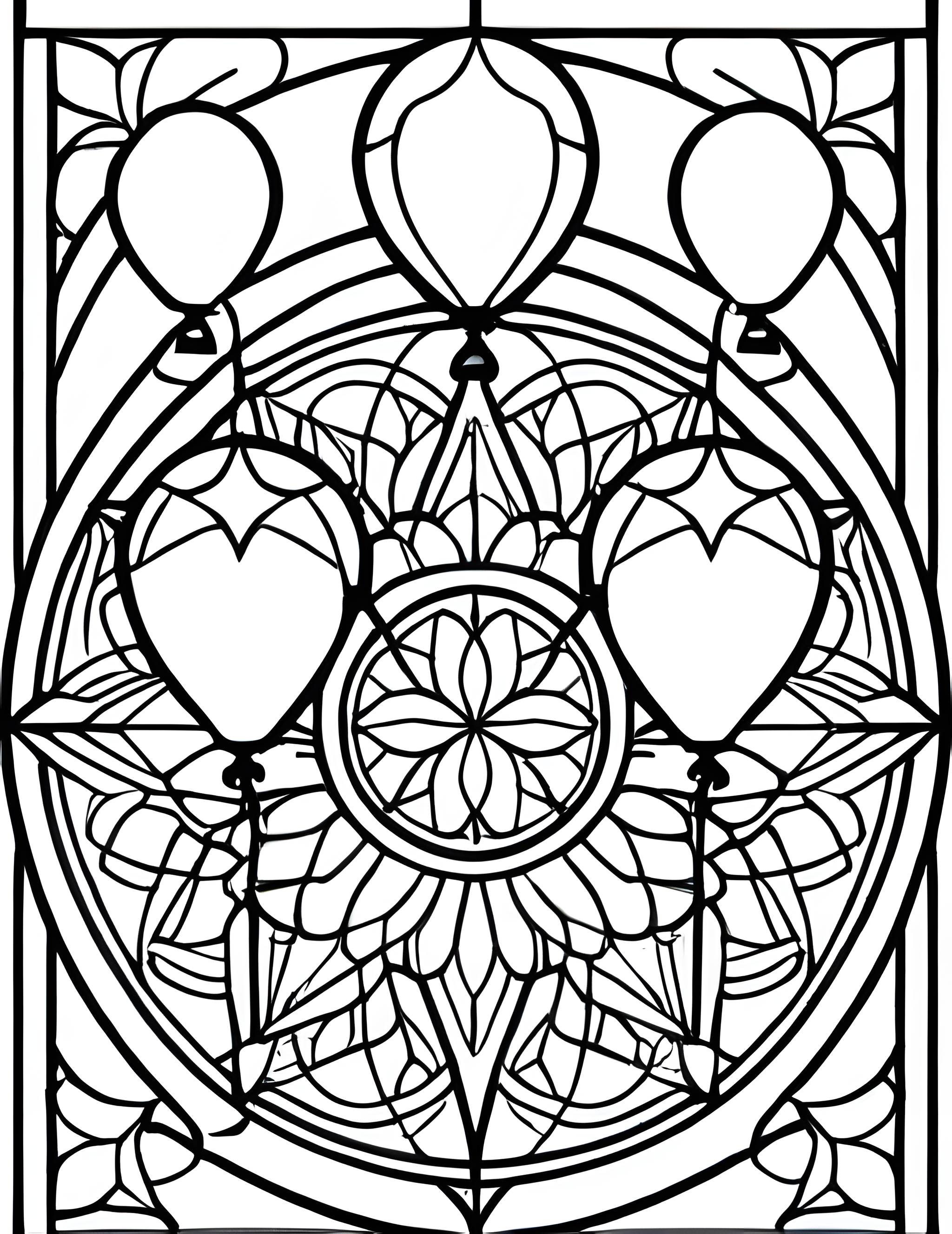 Раскраска Витраж 3