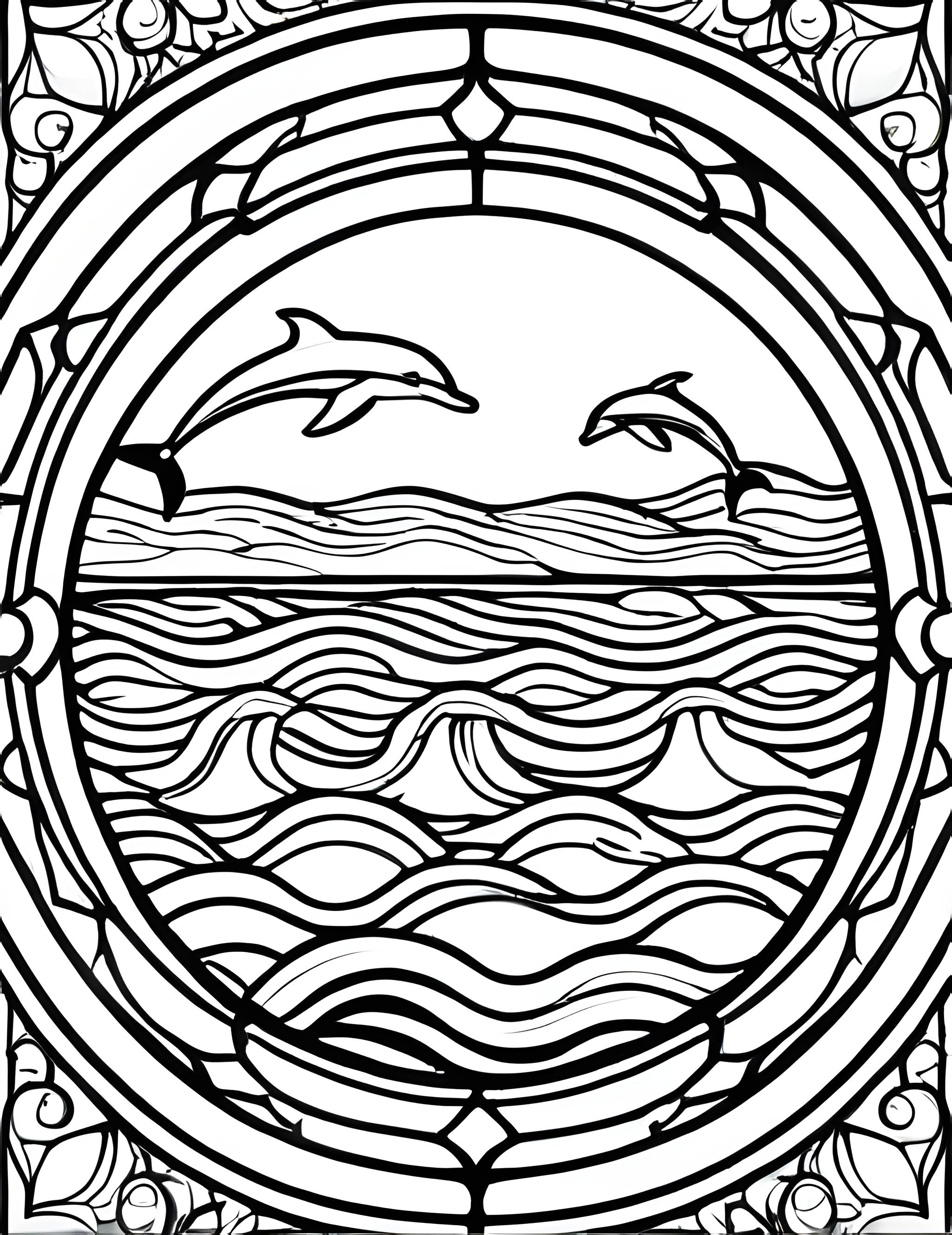 Раскраска Витраж 4